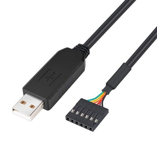 DTECH FTDI USB to TTL Serial 3.3V Adapter Cable UART IC FT232RL Chip (6ft Black)