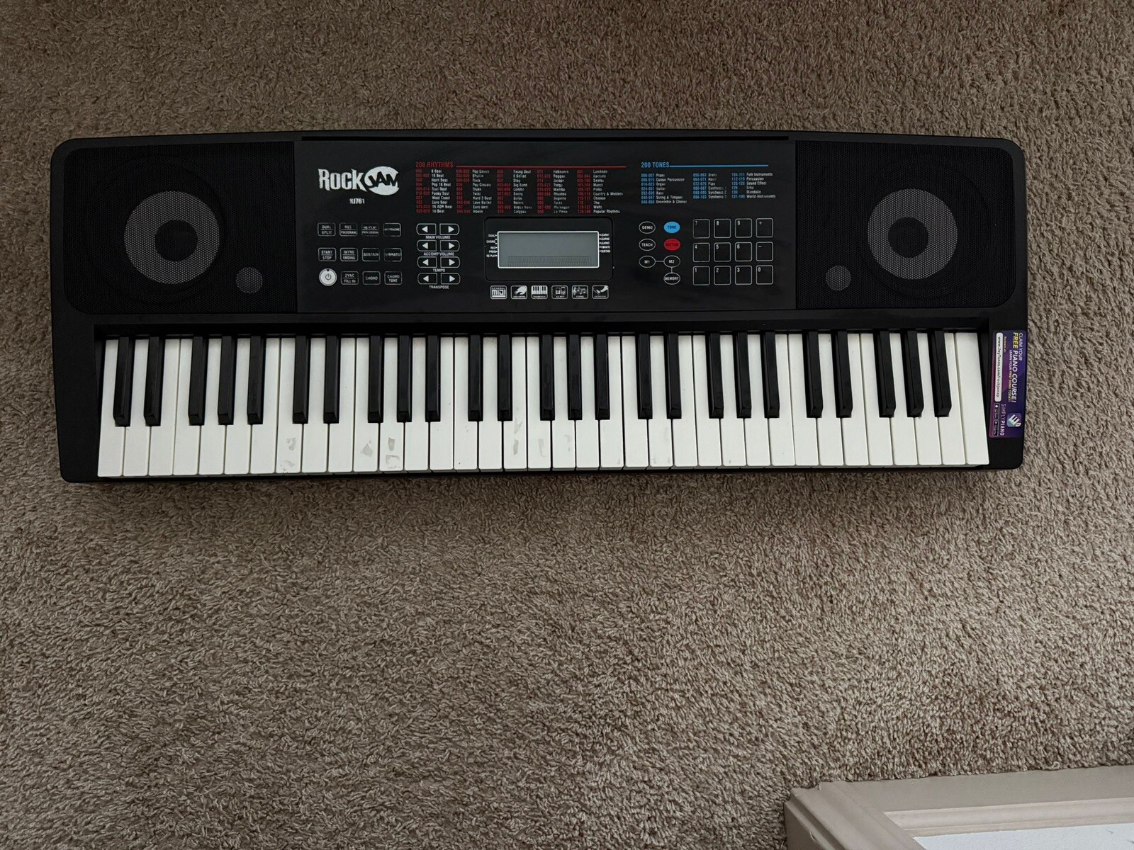 Rock jam Keyboard Rj761. Nice Condition