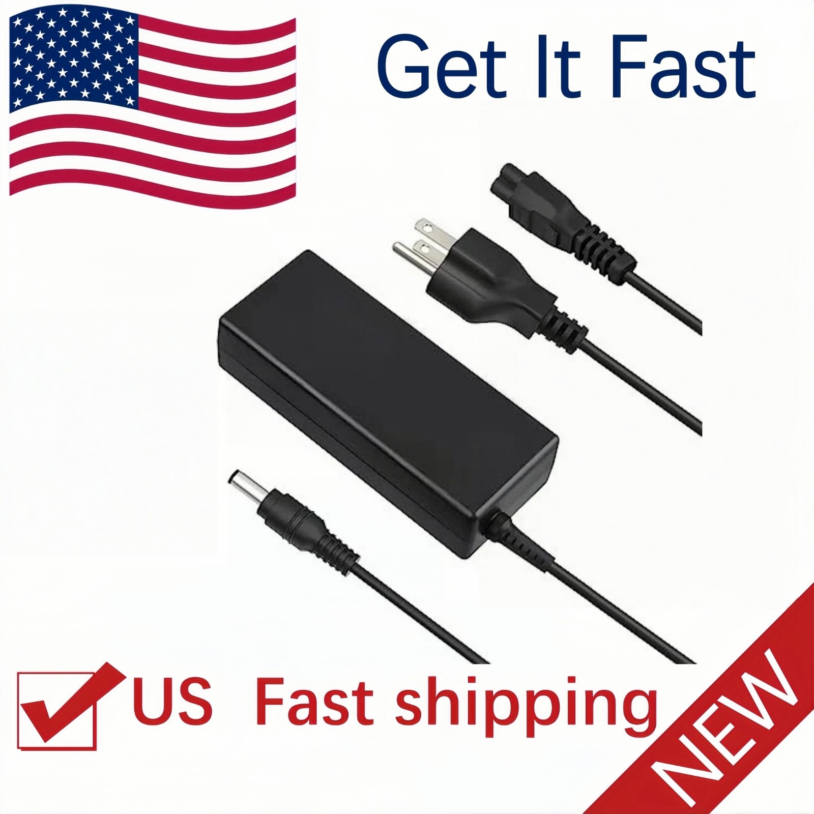 54.6v 2A AC DC Adapter Charger For 48v Battery Lectric Xp 1.0/2.0/3.0lec