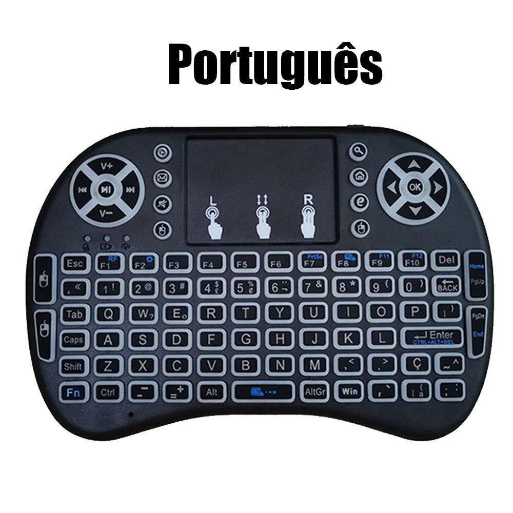 MRSVI i8 2.4G Air Mouse Mini Wireless Keyboard with Touchpad Backlit