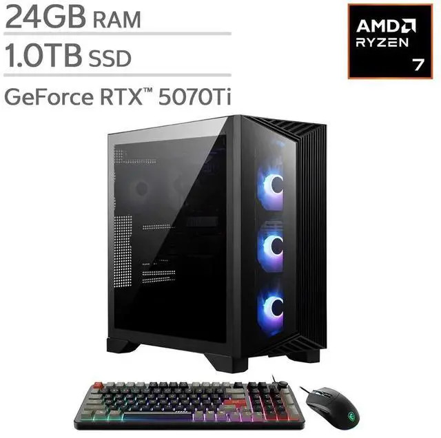 MSI Aegis R2 AI Desktop Core Ultra 7 265 GeForce RTX 5070 Ti 24GB RAM 1TB SSD