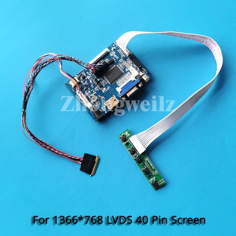 For LTN140AT07-301/D01/L01 40-Pin LVDS Panel 1366x768 HDMI+VGA+AV Driver Board 
