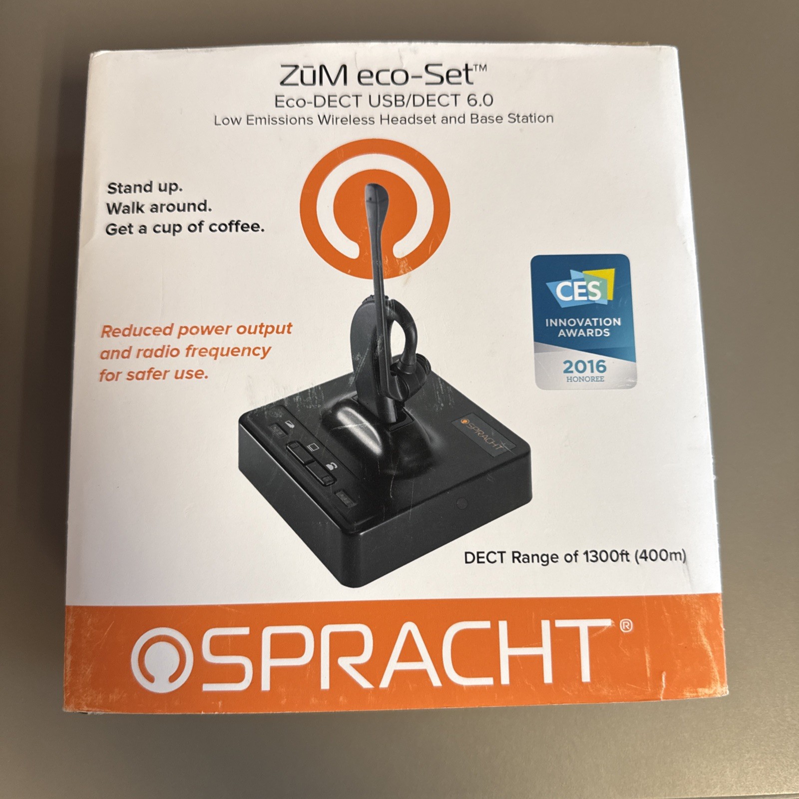 SPRACHT ZUM ECO SET HEADSET HS-2016 OVER THE EAR MOUNT- WIRELESS