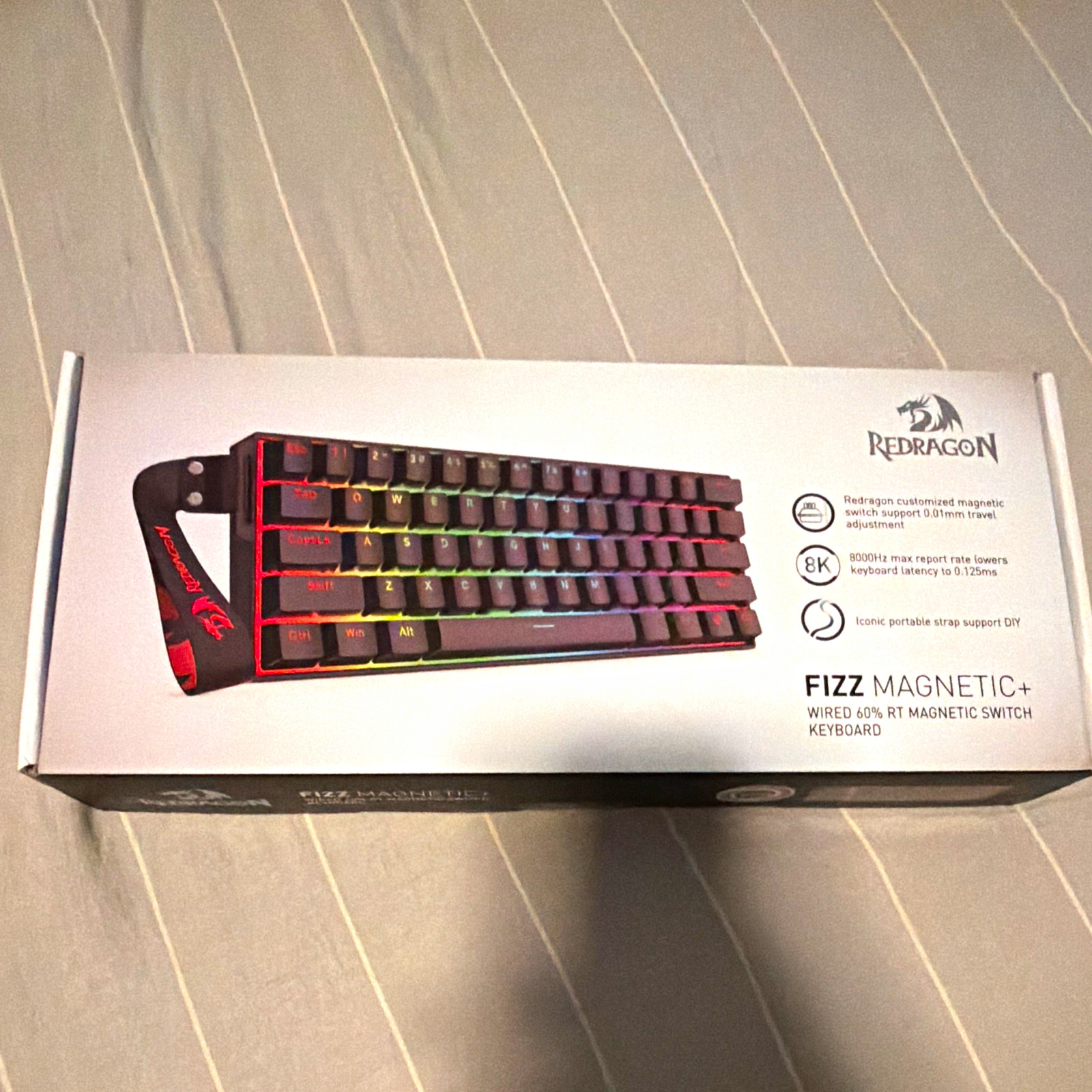 Redragon Fizz Magnetic+ Rapid Trigger Magnetic Keyboard 8000Hz Black K617-M