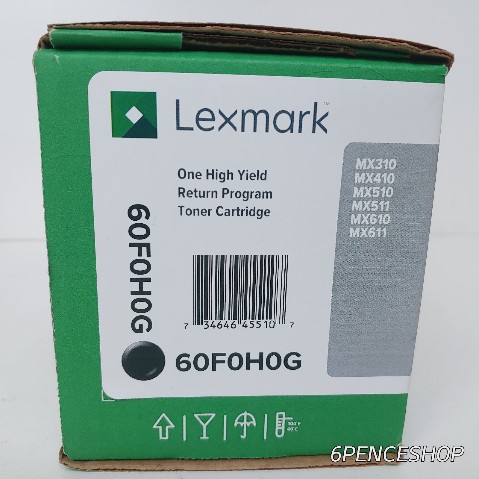 *Imperfect Box* Lexmark 60F0H0G Black High Yield Toner