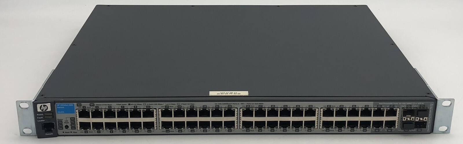 HP ProCurve 2910al-48G 48 Port Gigabit Ethernet Network Switch J9147A