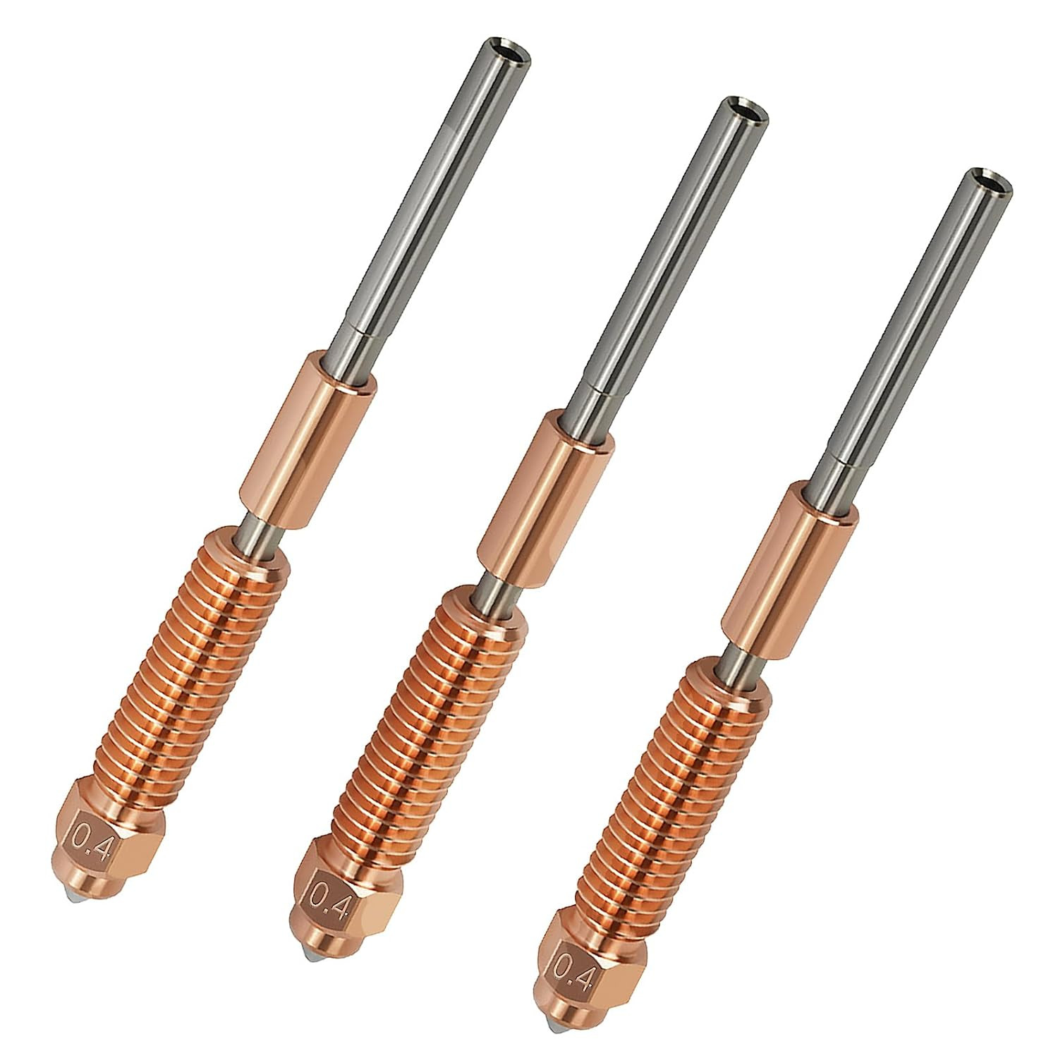 3PCS 0.4mm Unicorn Nozzle for Creality K1/K1 Max/Ender 3 V3/V3 Plus/K1C/ K1 SE /