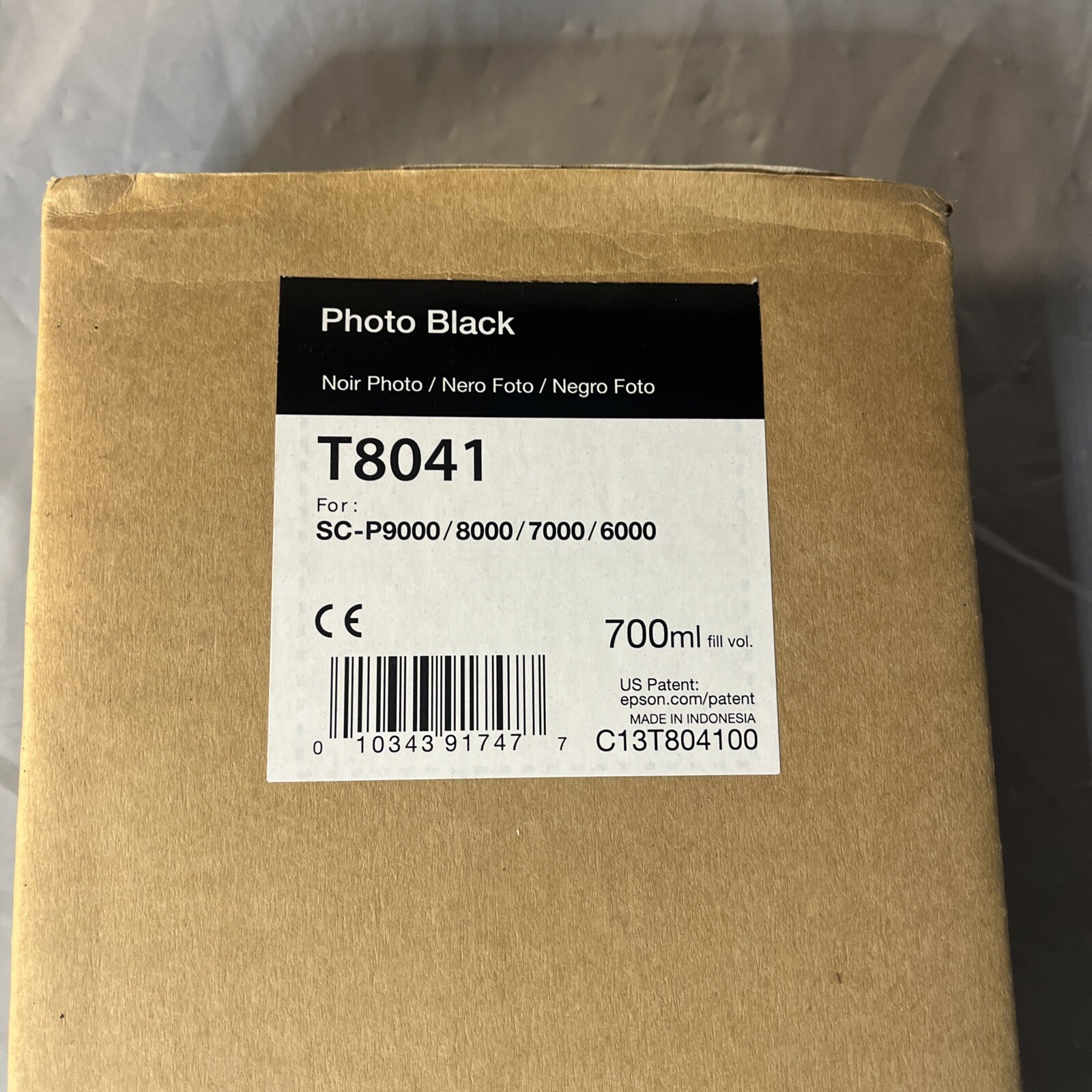 New Genuine EPSON T8041 Photo Black 700ml Ink SC-P6000 P7000 P8000 P9000