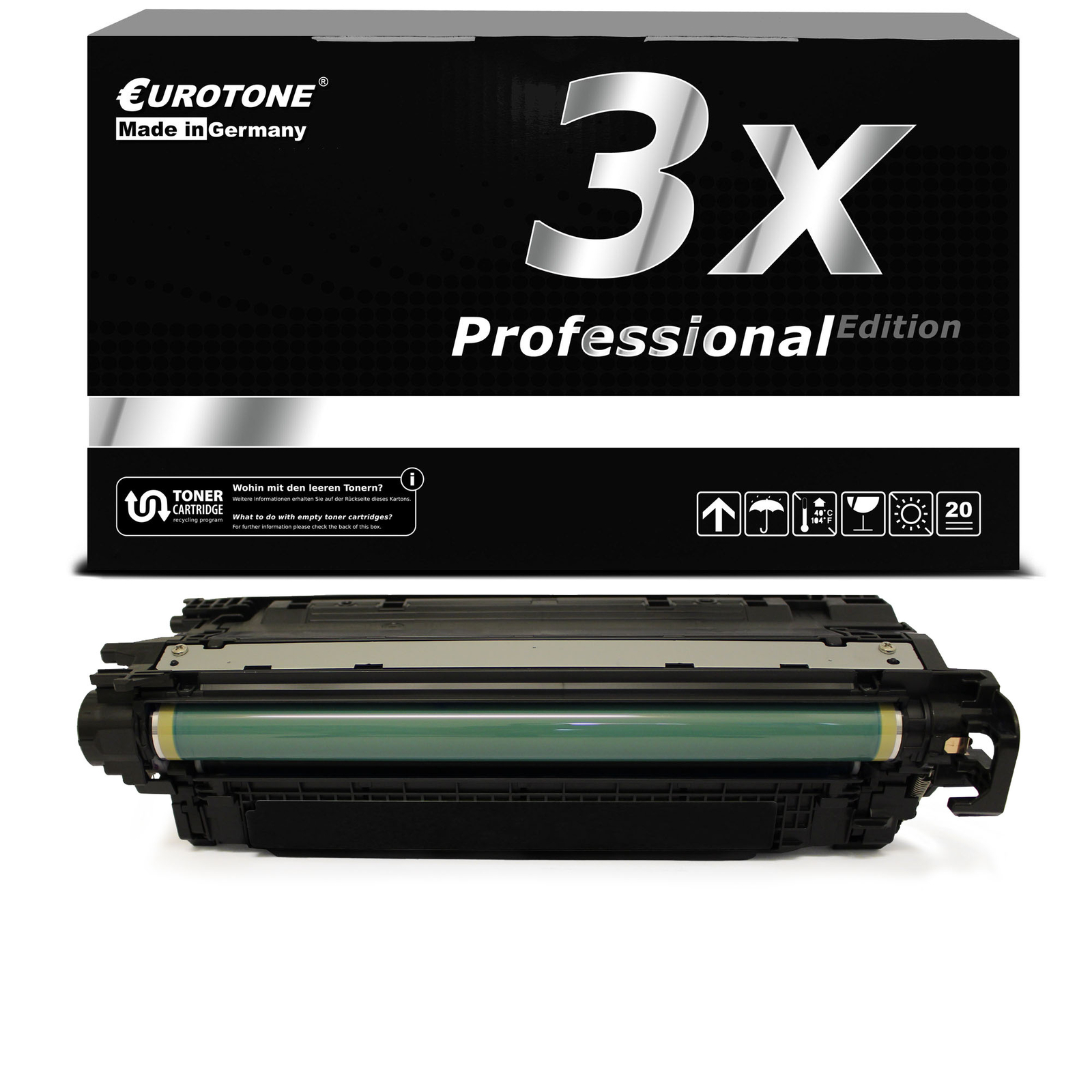 3X PRO Eurotone Toner For BLACK HP CF460X Color LaserJet M 653DH M 653DN