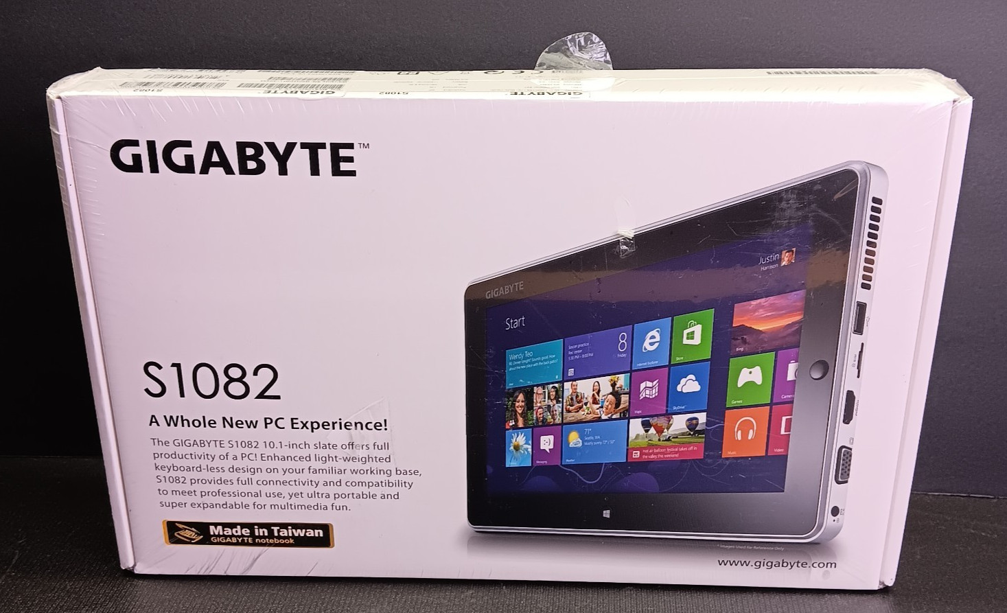 Gigabyte S1082 10.1" Windows Tablet PC – Intel Dual‑Core, SSD, Wi‑Fi (bn)