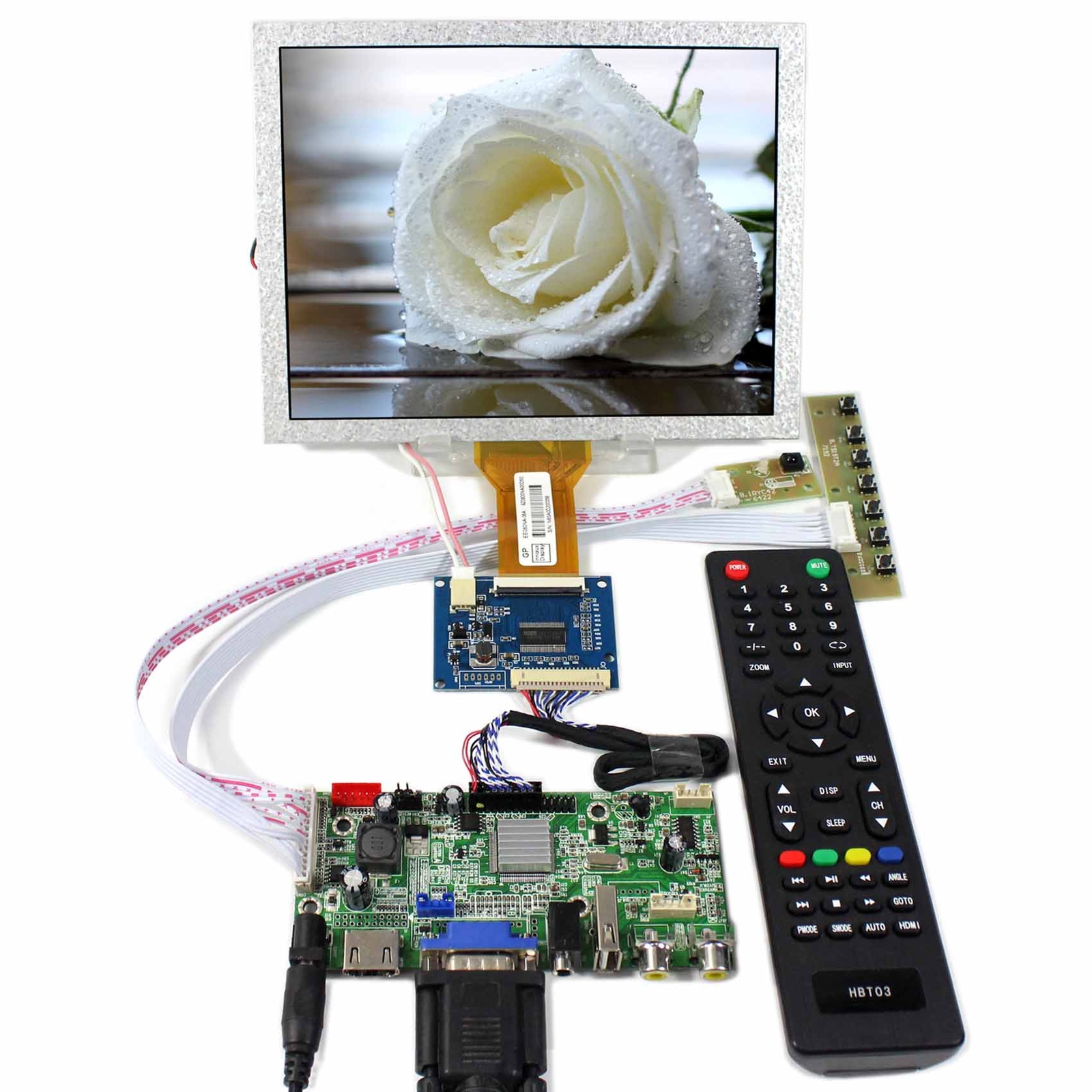 HD VGA AV Audio USB LCD Controller board 8" EJ080NA-05A 800x600 LCD Screen
