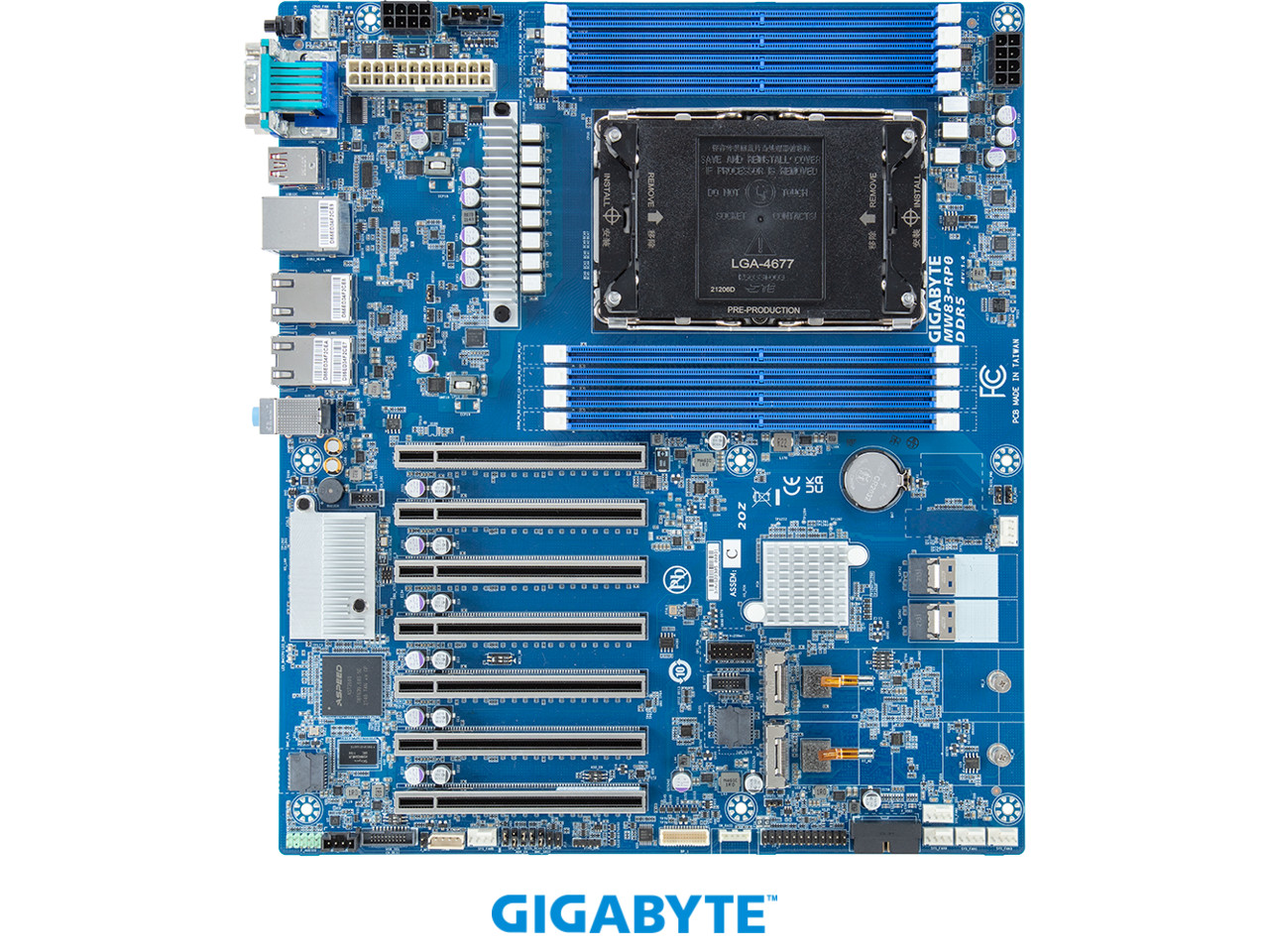 Gigabyte MW83-RP0 Intel® Xeon® W Workstation Board, Single processor, LGA 4677,