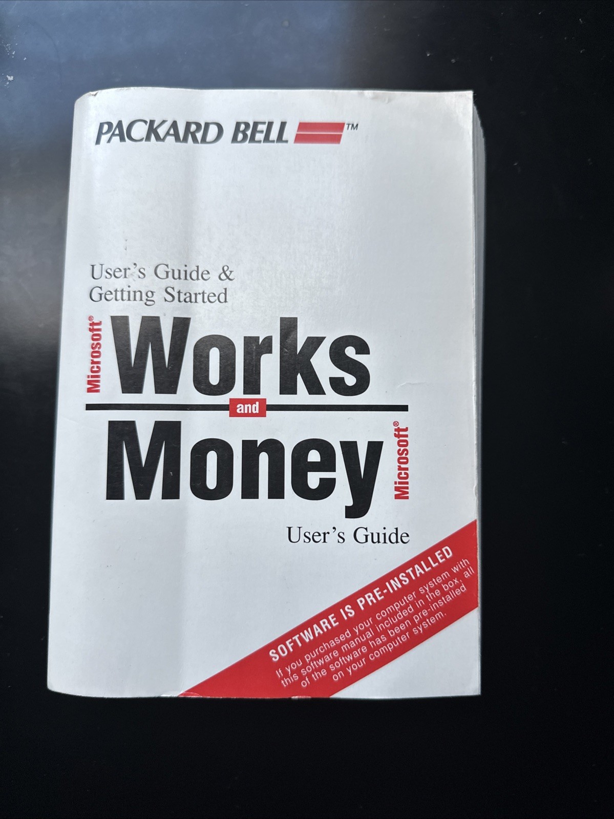 User’s Guide & Getting Started Microsoft Works And Money  1996 In Good Condition