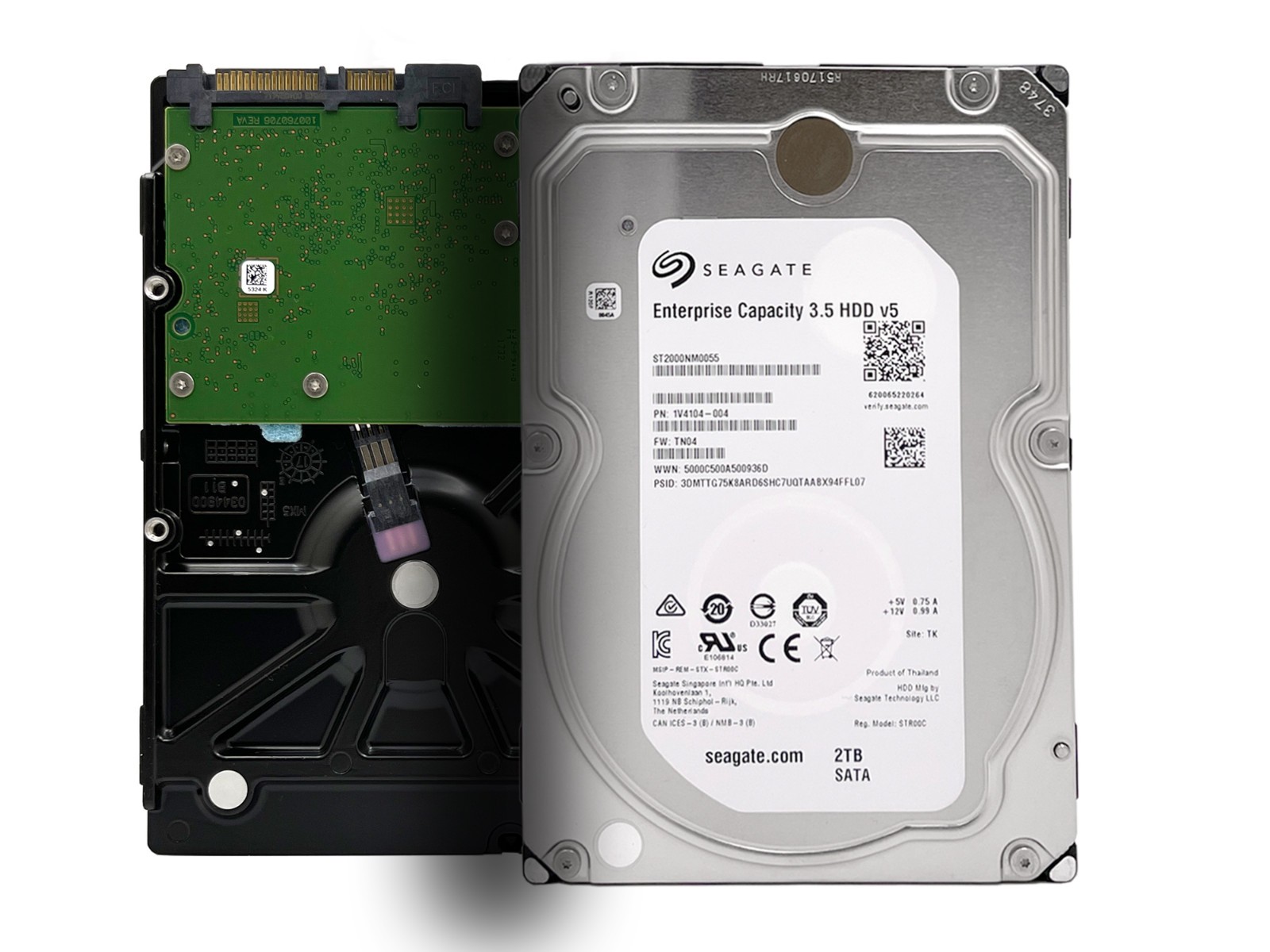 Seagate ST2000NM0055 2TB 128MB 7200RPM 3.5" SATA 6.0Gb/s Enterprise Hard Drive