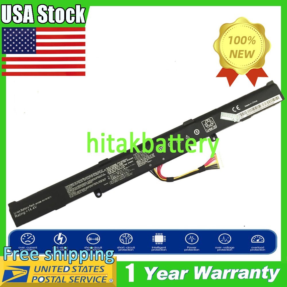 Battery For ASUS ROG STRIX GL753V A41LK5H FX53VD A41LP4Q A41N1611 OB110-00470000