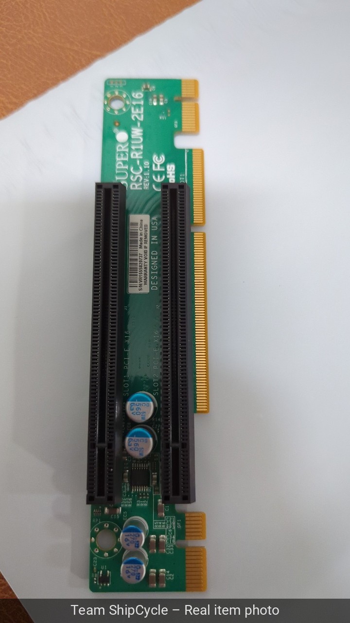 U94276 Supermicro RSCR1UW2E16 Riser Card G1N