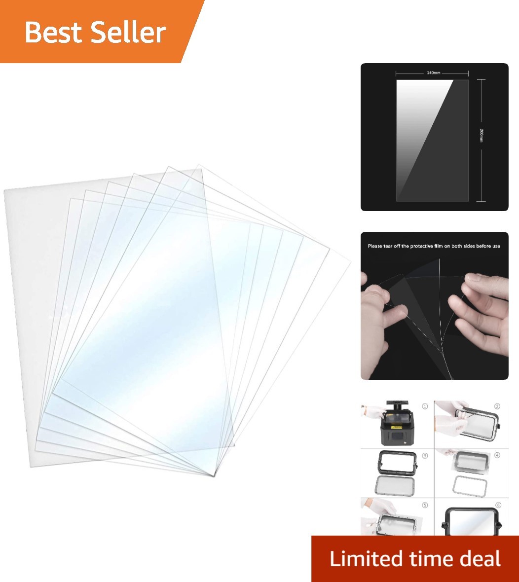 Compatibility FEP Films for Electrono, Anycubic and Phrozen 6 Pack