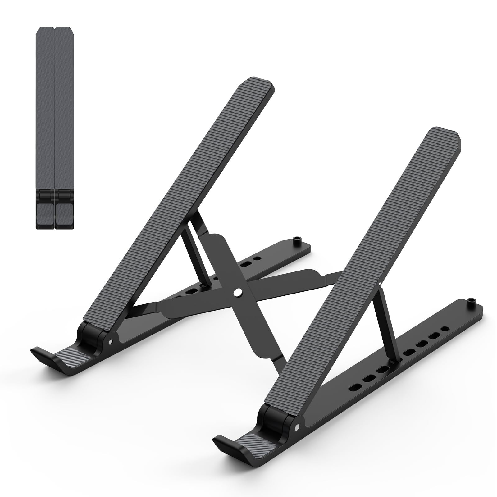 Tonmom Laptop Stand for Desk, Adjustable Laptop Riser ABS+Silicone
