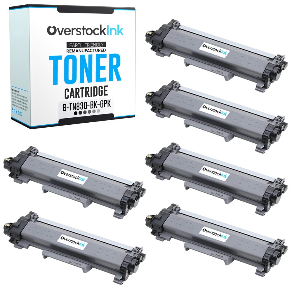 6-Pack Compatible OSI TN830 Printer Toner fits Brother MFC-L2900DW L2980DW