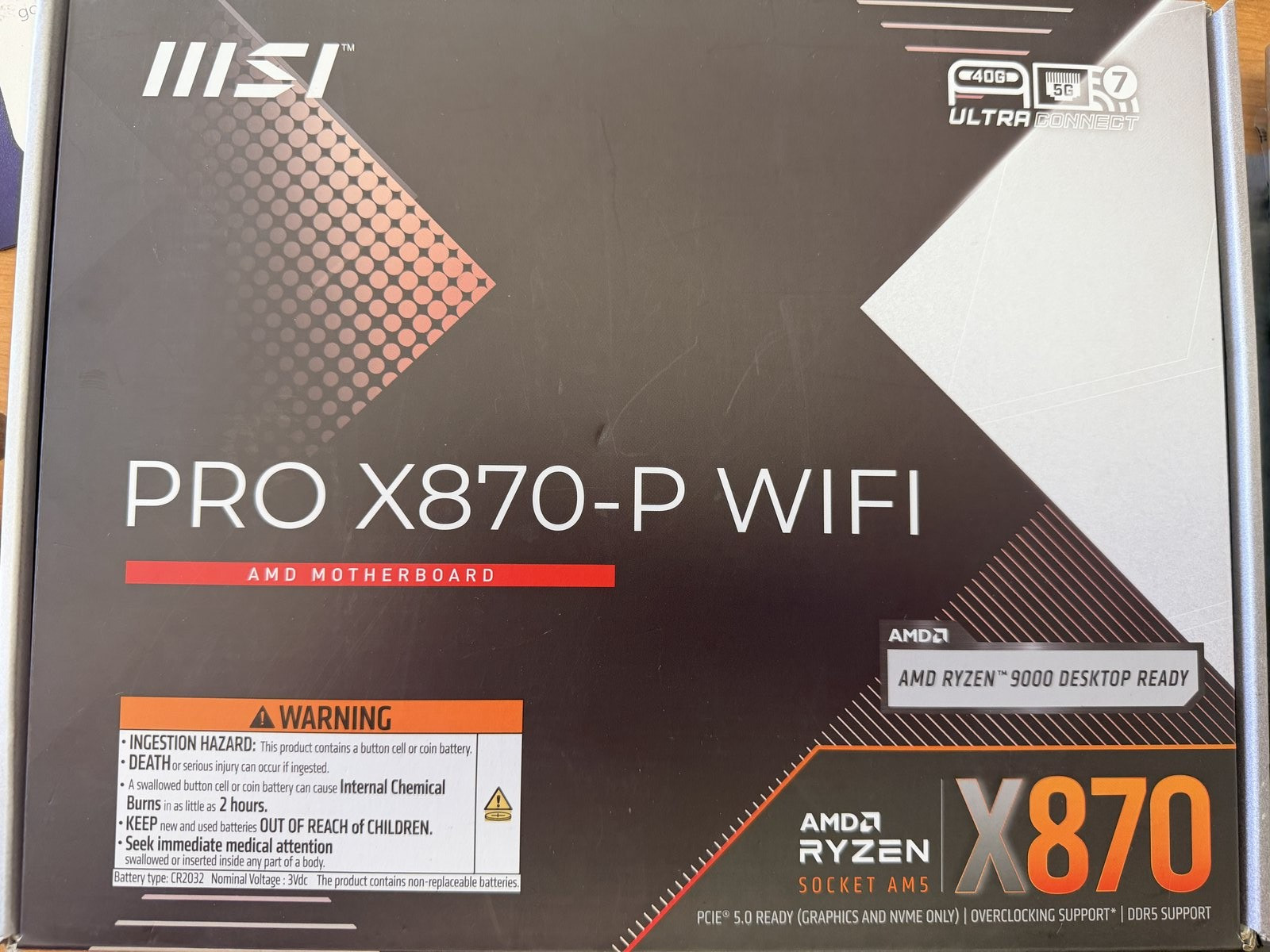 MSI PRO X870-P WIFI AMD AM5 DDR5 ATX Motherboard