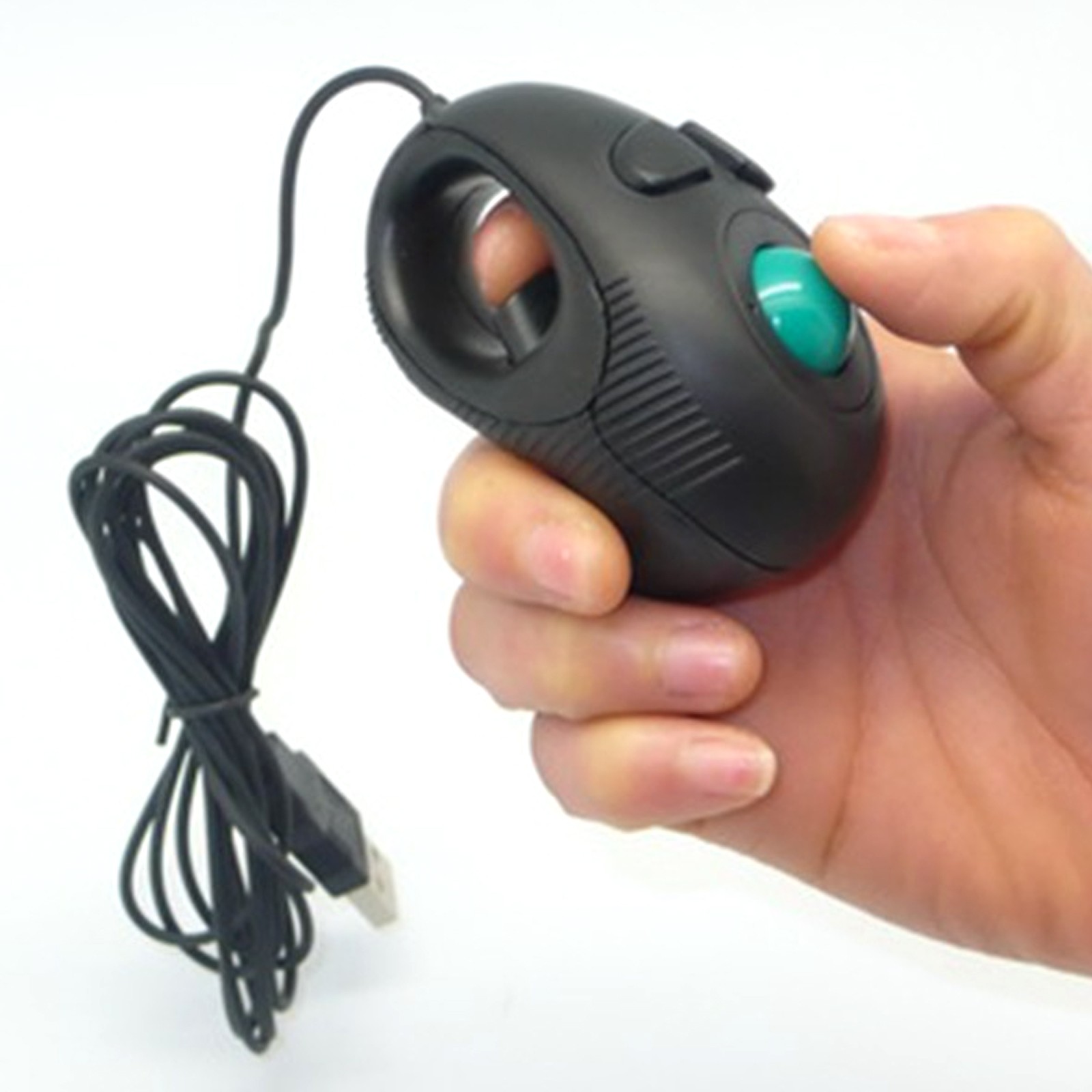 USB Wired Trackball Mouse Portable PC Laptop Finger Hand Held Computer Mice1