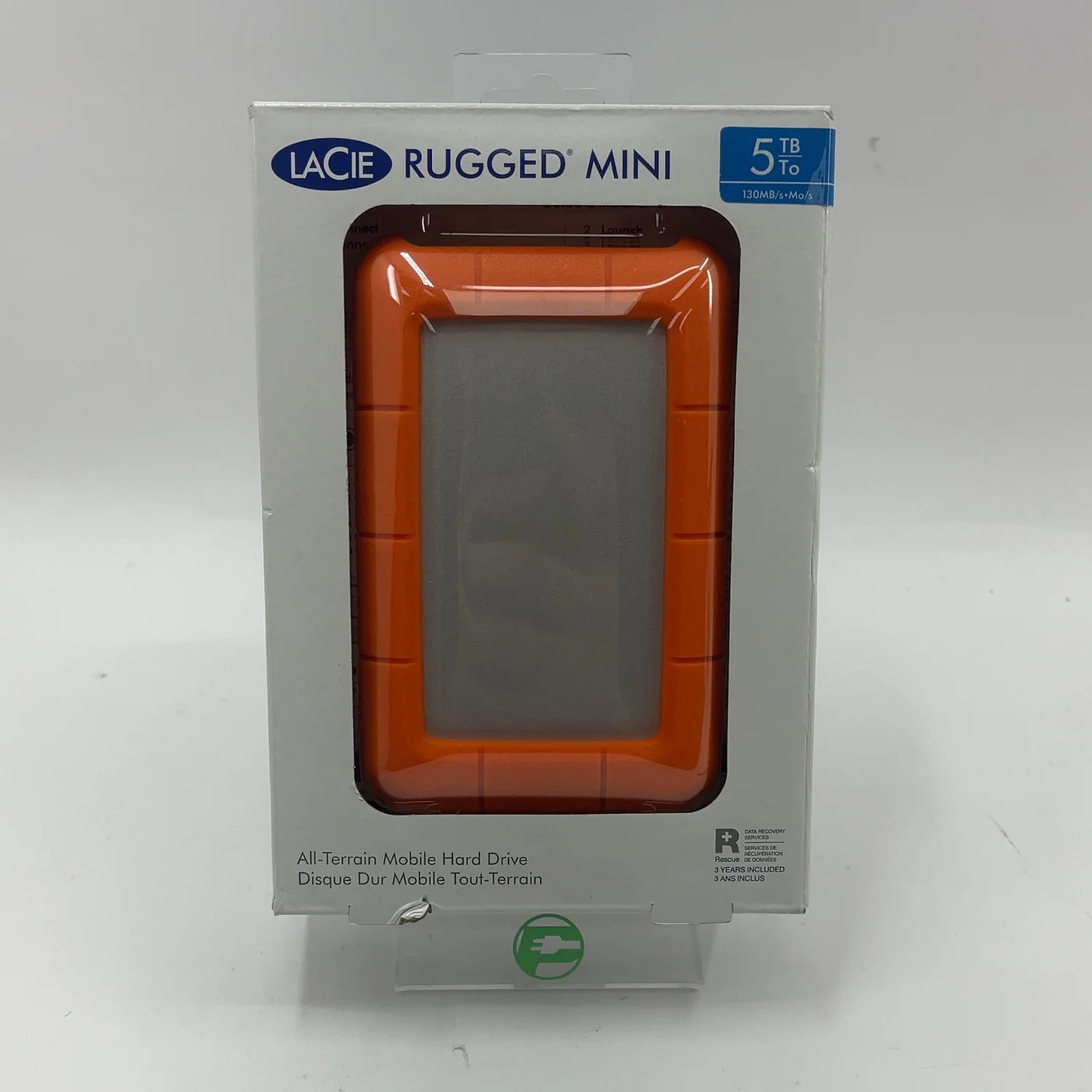 New LaCie 2.5" Rugged Mini 5TB Micro USB-B to USB-A HDD LRD0TU5