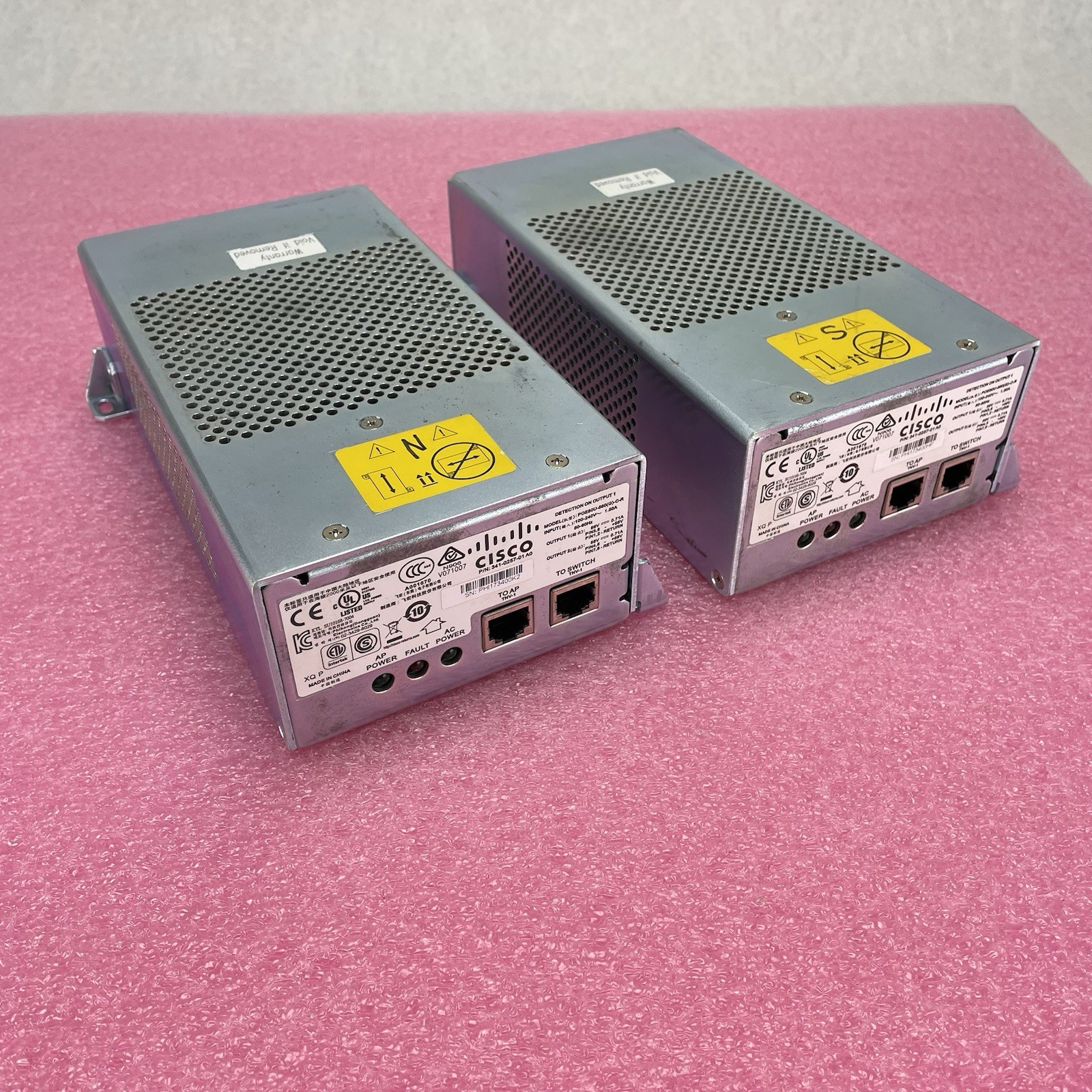 Cisco 341-0257-01 A0 Power Injector Power Supply Lot of 2
