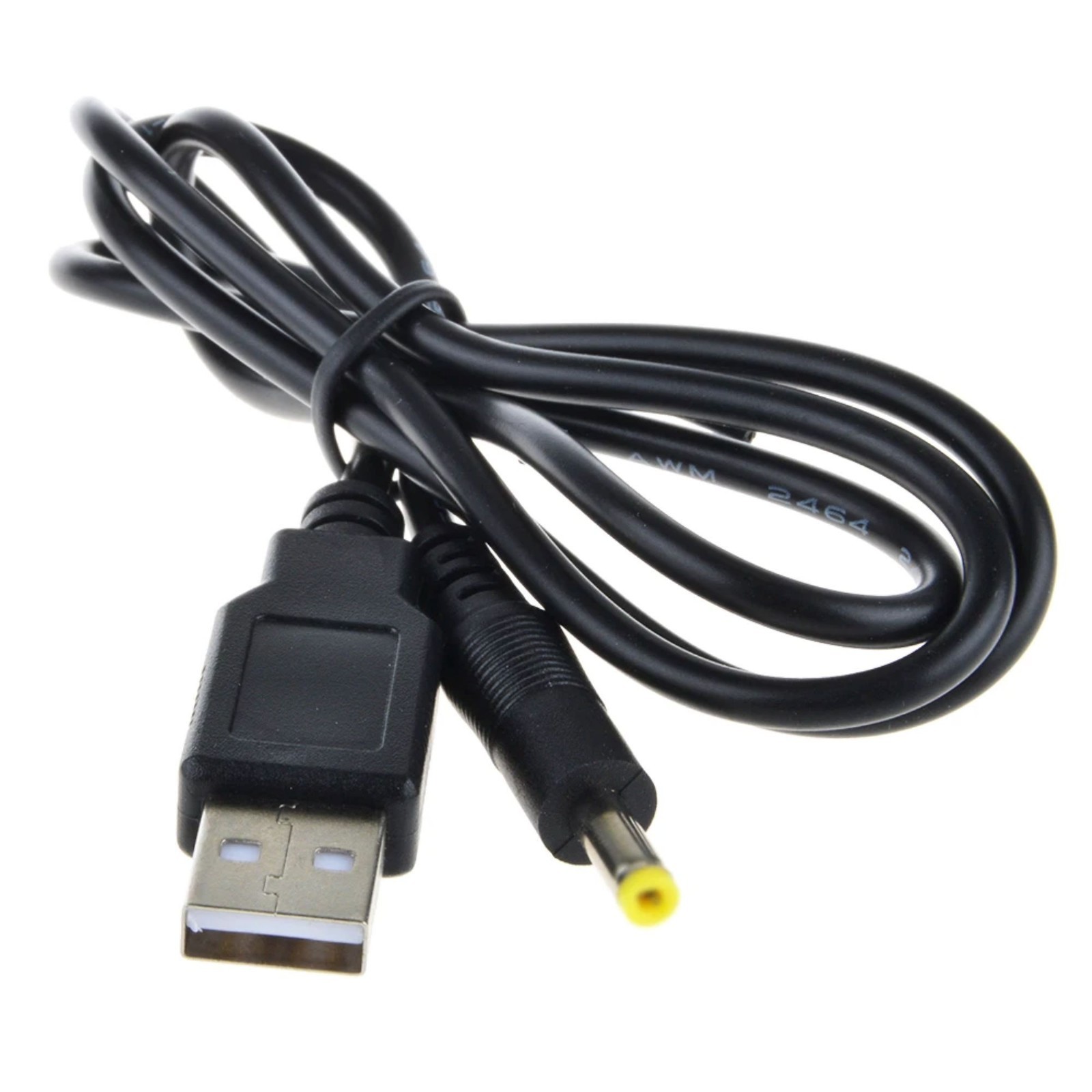 USB A to DC 5V 4.0mm/1.7mm Power Adapter Cable Lead 80cm Charger For Sony PSP US
