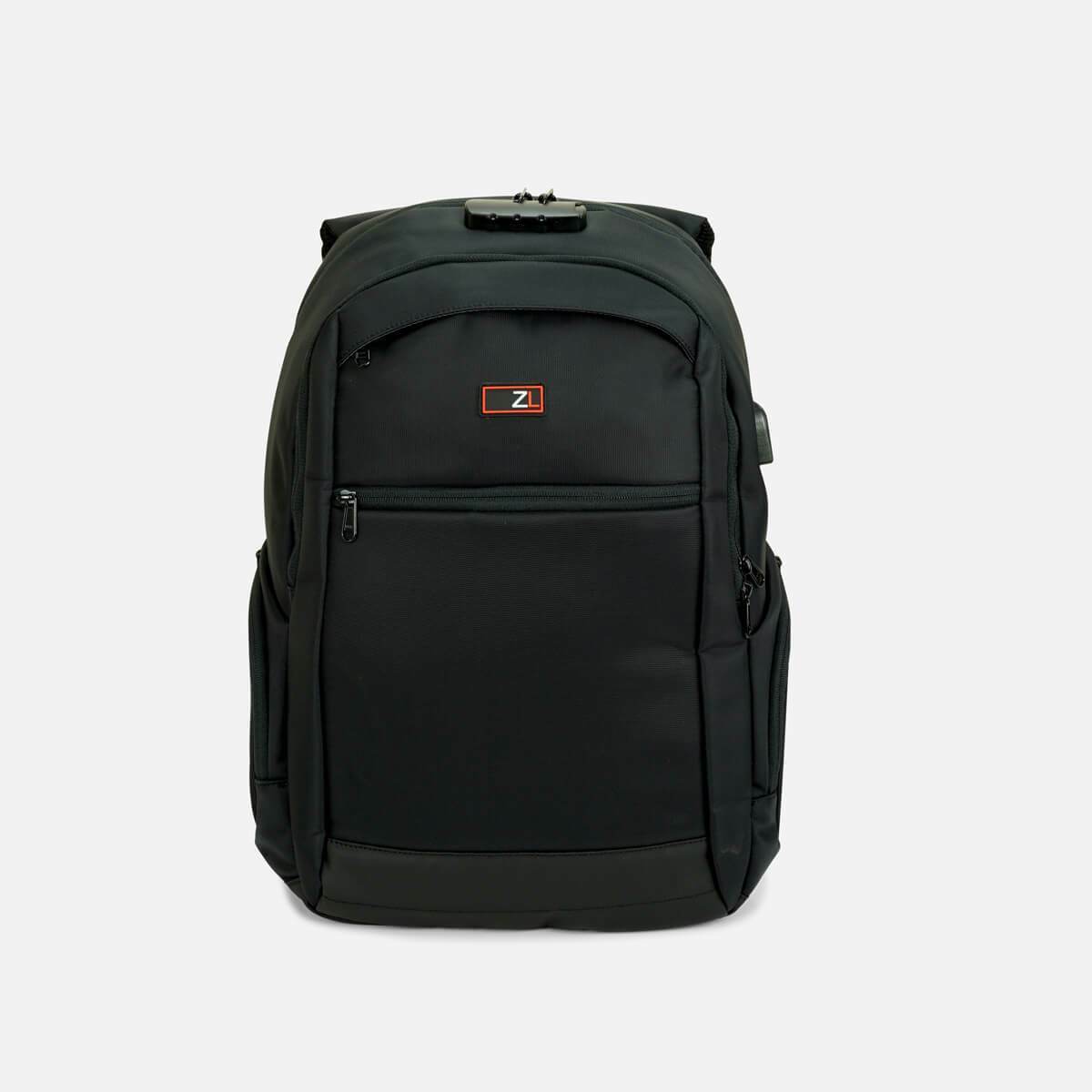 Commuter Business 17" Lockable Laptop Backpack with RFID - Black