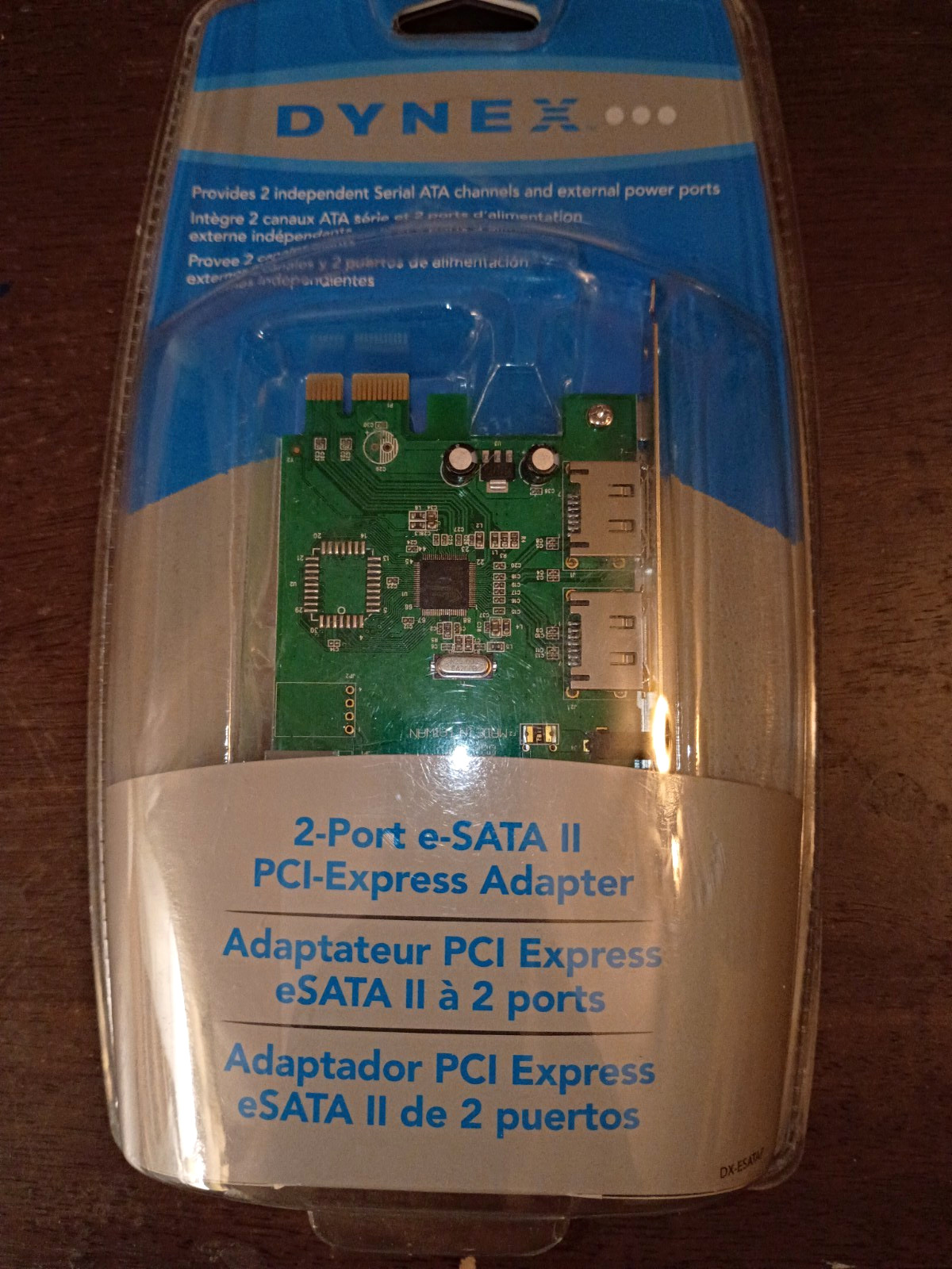 NEW Dynex DX-ESATAP 2-Port eSATA II PCI Express Adapter PCIe SATA Card