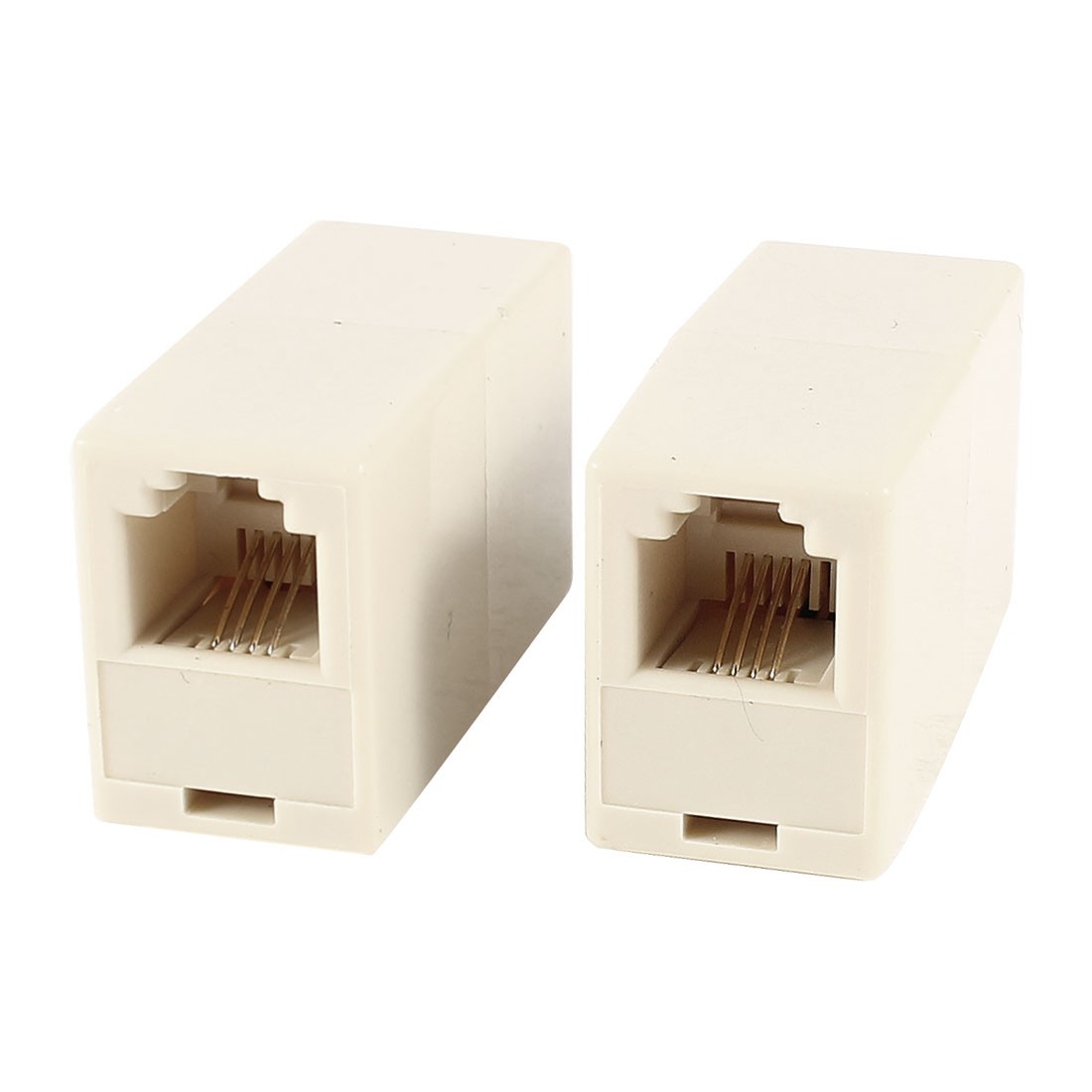 2 x RJ11 6P4C Female to Female Connector Telephone Cable Coupler Adapter