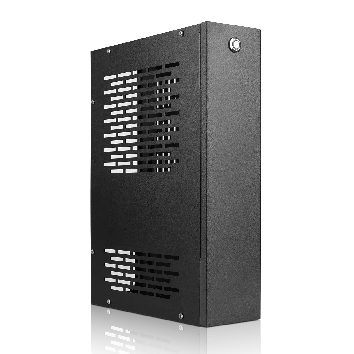 Small Form Factor ITX PC Case with 300W FLEX ATX PSU, 3.2L Compact PC Chassis