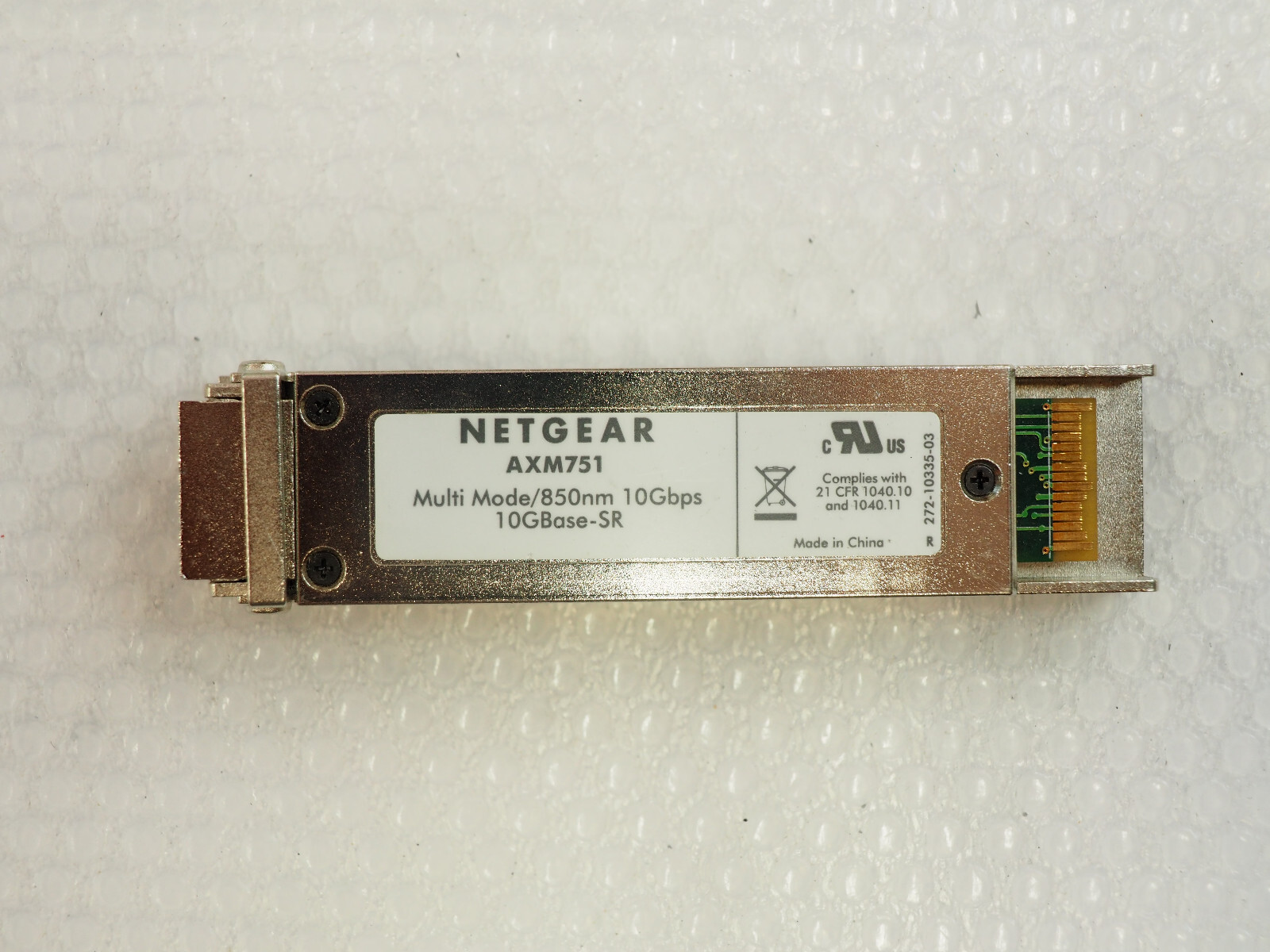 Netgear AXM751 Multi-Mode/850 XFP 10Gbps 10GBase-SR XFP Transceiver Module