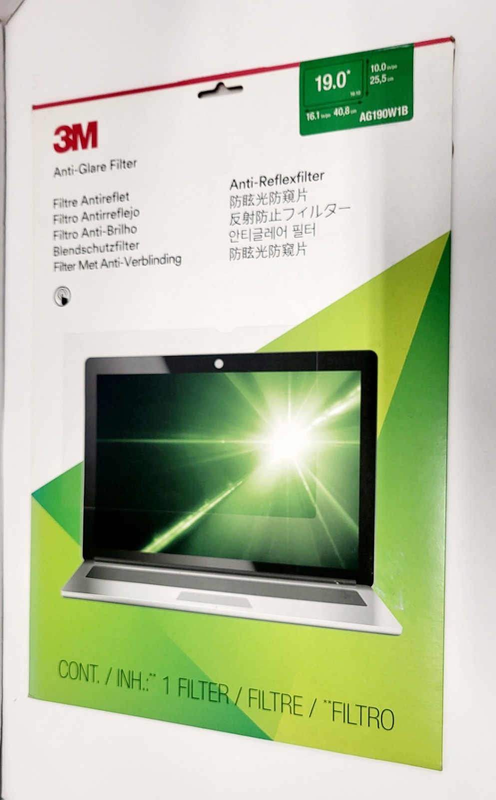 3M Anti-Glare Filter for 19" Widescreen Monitor 16:10 AG190W1B 