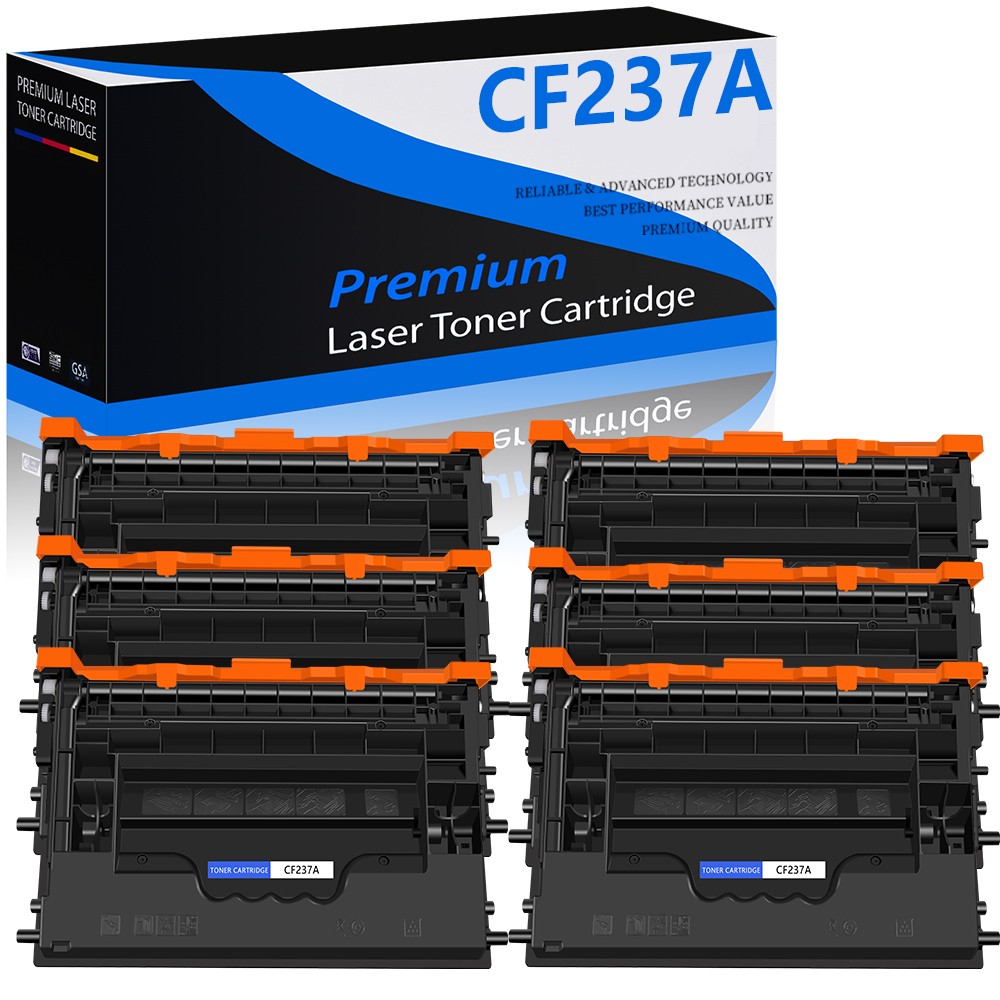 6PK Compatible Toner Cartridge for HP 37A CF237A M607dn M608x MFP M632 M631