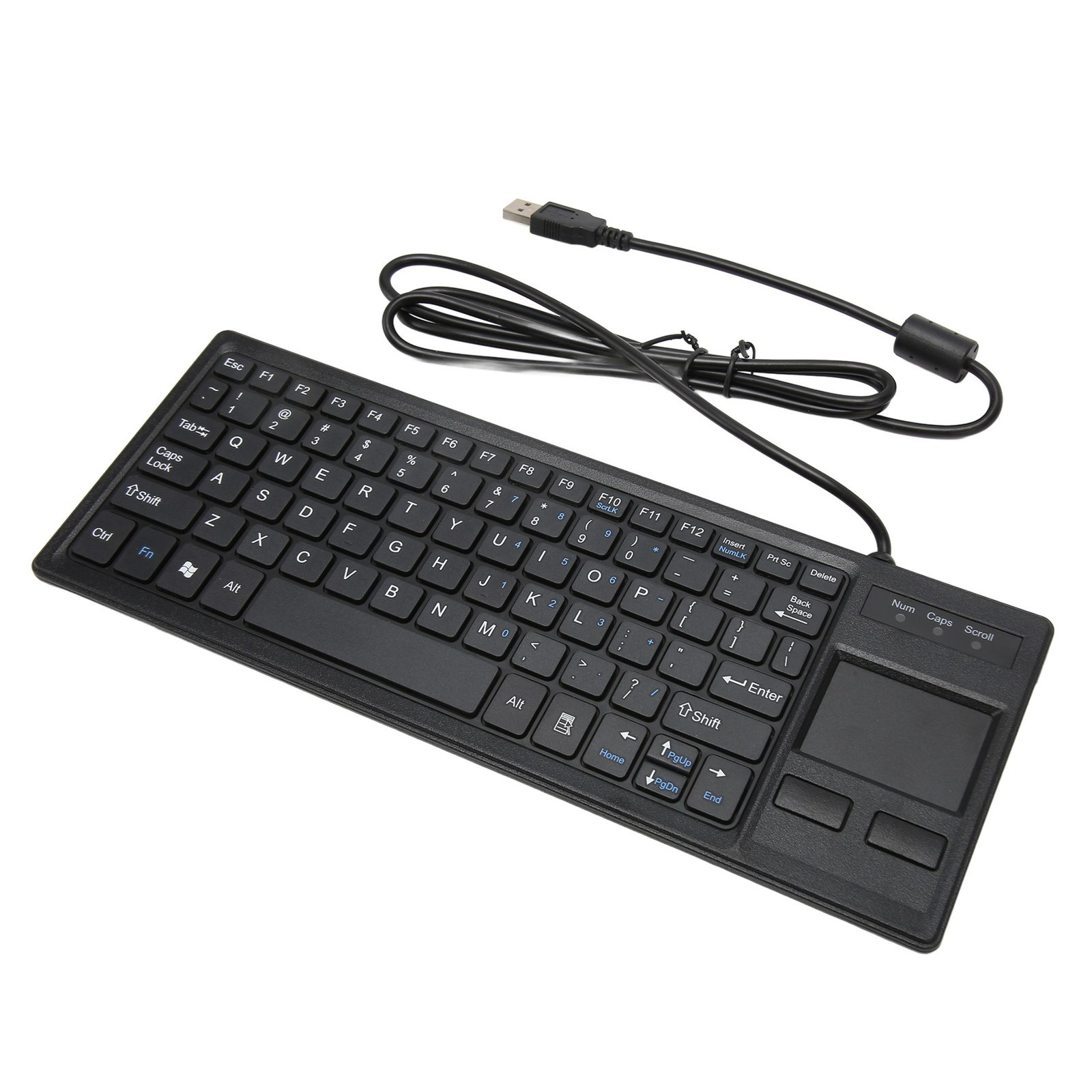 K 800 Keyboard With Touchpad Wired Ultra Thin Mini Compact Touch Keyboard W KUCV