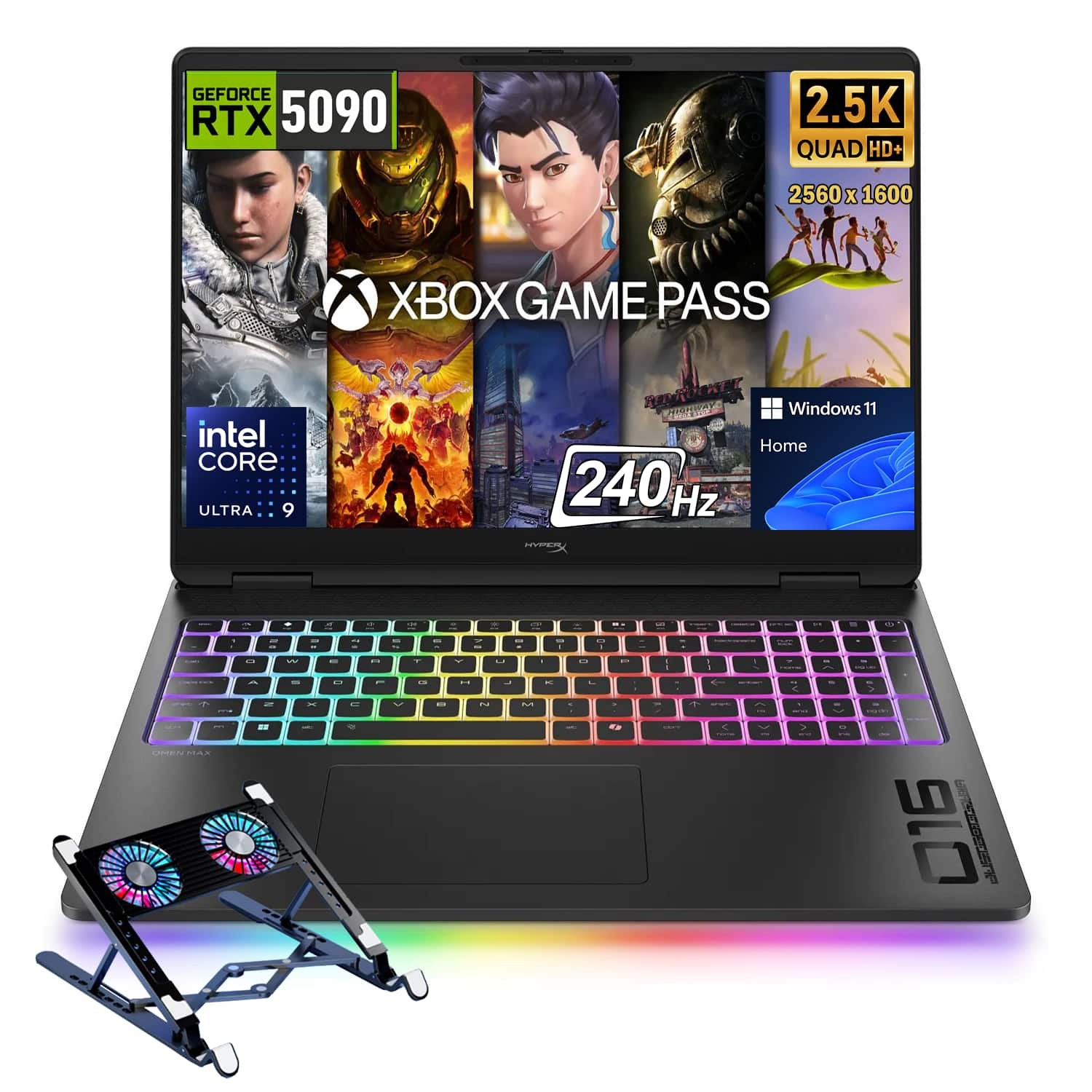 HP - Upgraded - HyperX Omen MAX 16 in - Core Ultra 9 290HX Plus 2TB SSD 32GB RAM