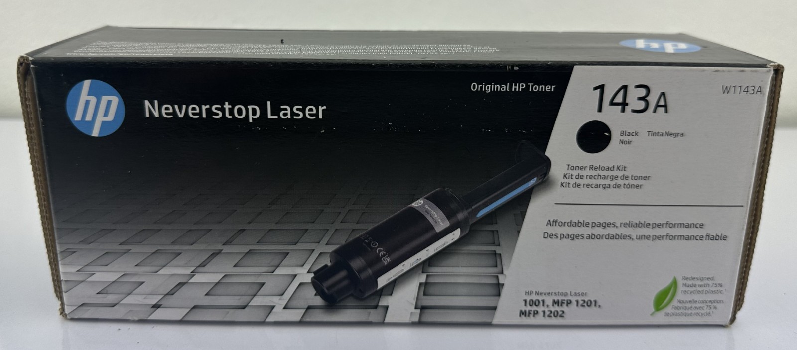 HP 143A (W1143A) Black Neverstop Laser Toner Reload Kit - 