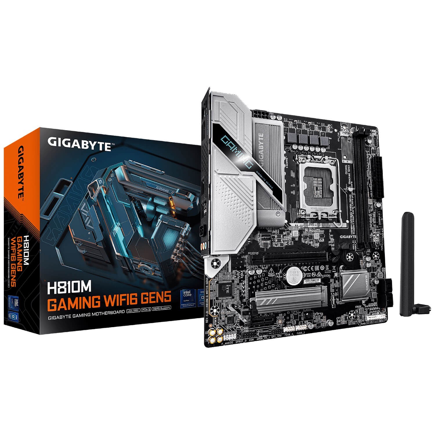 Gigabyte H810M GAMING WIFI6 GEN5 Intel LGA 1851 mATX DDR5 Motherboard Core Ultra