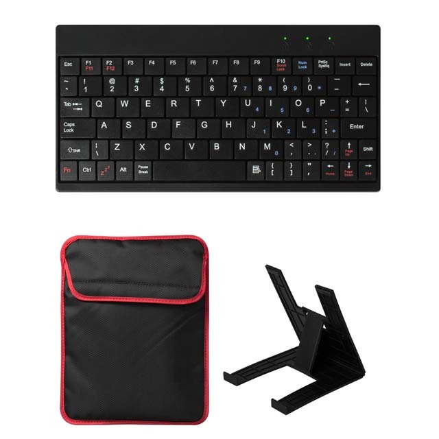 10" Tablet PC Sleeve Carry Bag Case Pouch w/ USB Mini Keyboard & Tablet Stand