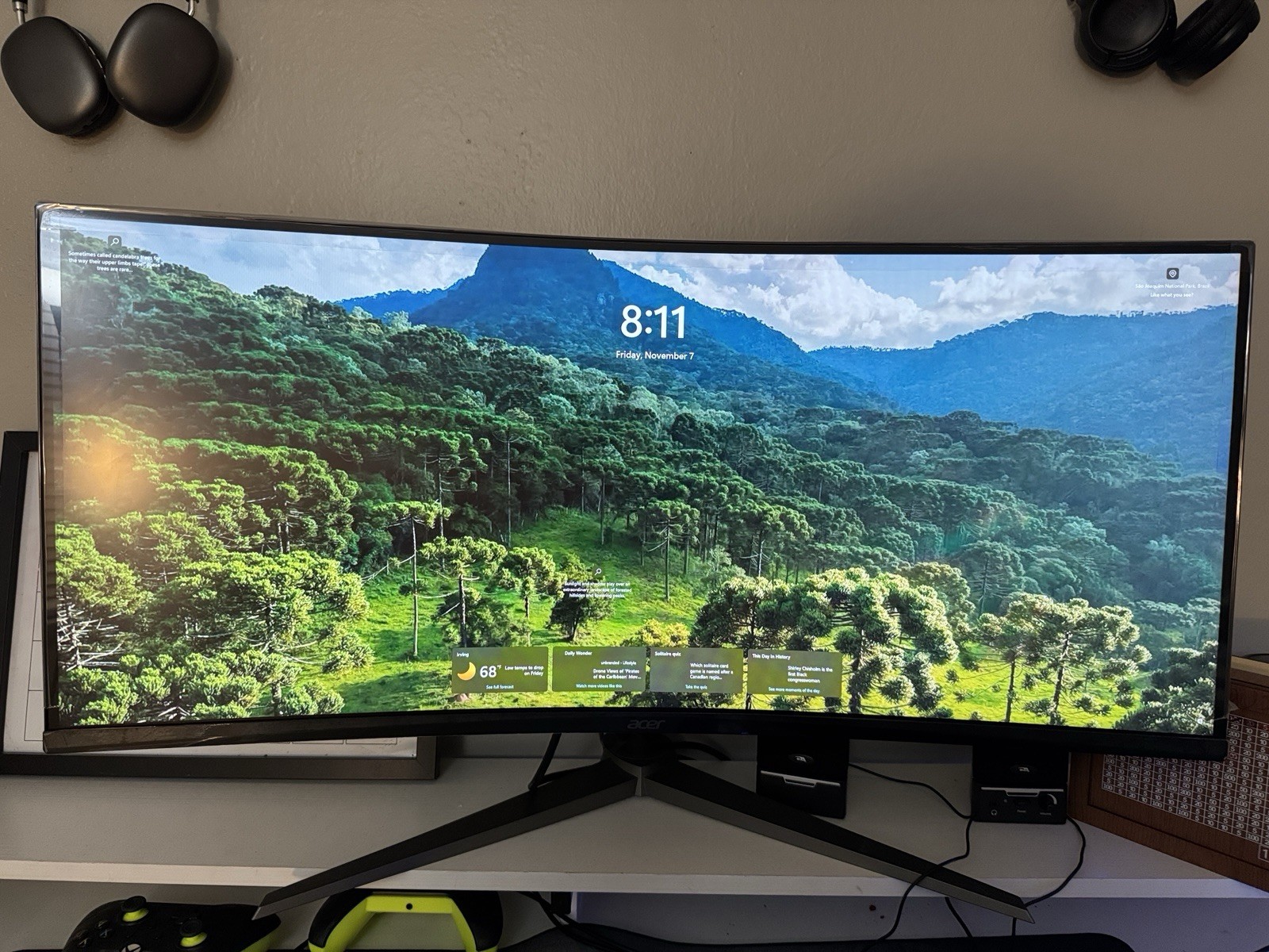 Pc fully loaded with Acer Nitro 34” Gaming Monitor Curved 180Hz 1ms 