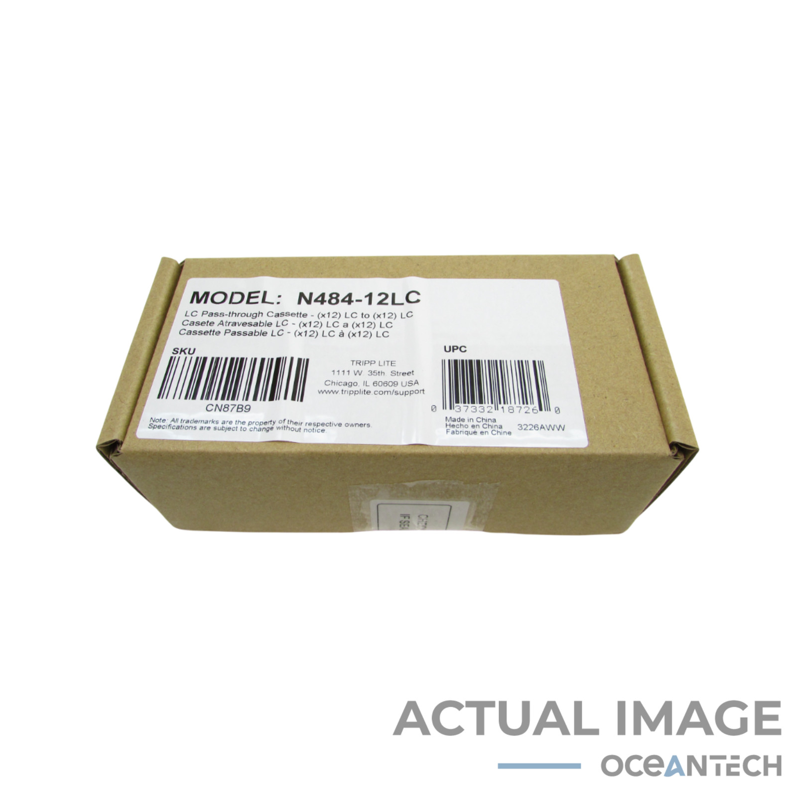 New Tripp Lite N484-12LC Modular Cassette - (x12) LC to (x12) LC