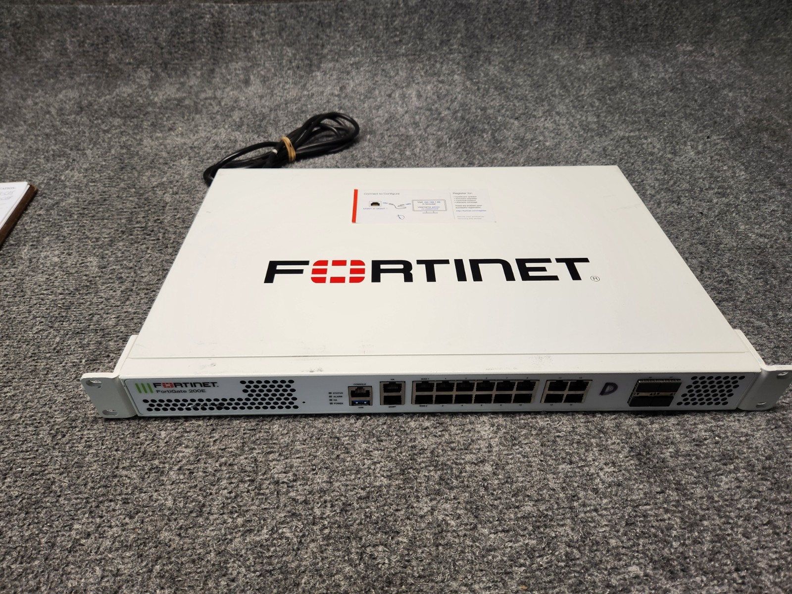 Fortinet FortiGate 200E FG-200E Network Security / Firewall w/Ears *Tested*