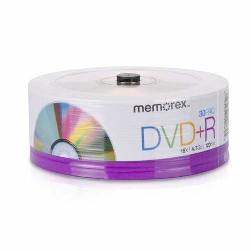 SALE New ECO Friendly Memorex 4.7GB 16X DVD+R Discs 30PAQ Eco-Spindle 