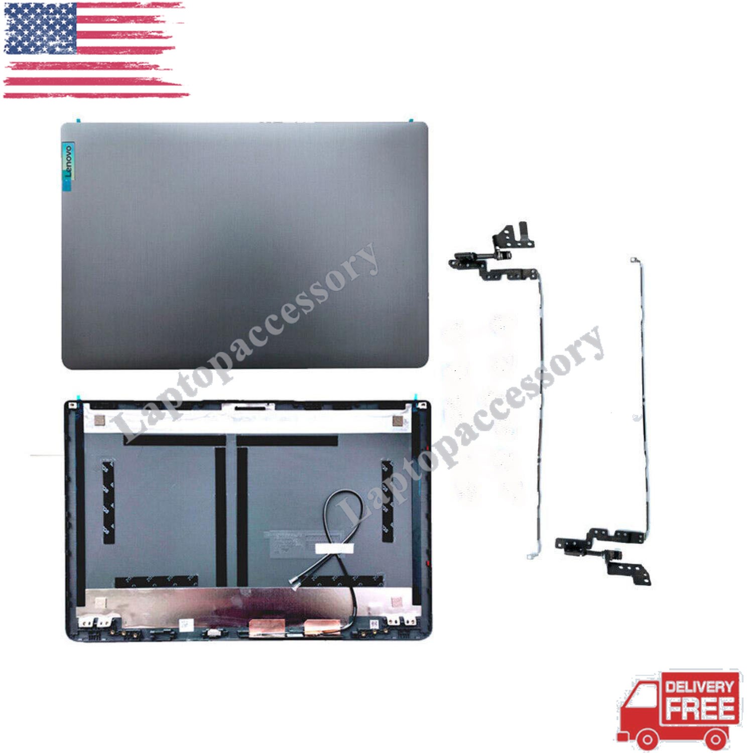 New Top Back Cover+ Bezel+ Hinges For Lenovo ideapad 3-15ITL6 3-15ADA6 3-15ALC6