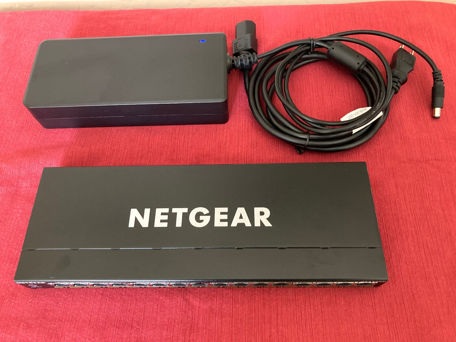 Netgear GS316PP 16-Port Gigabit PoE+ Switch w/ 332-11047-02 Power Supply & Cord