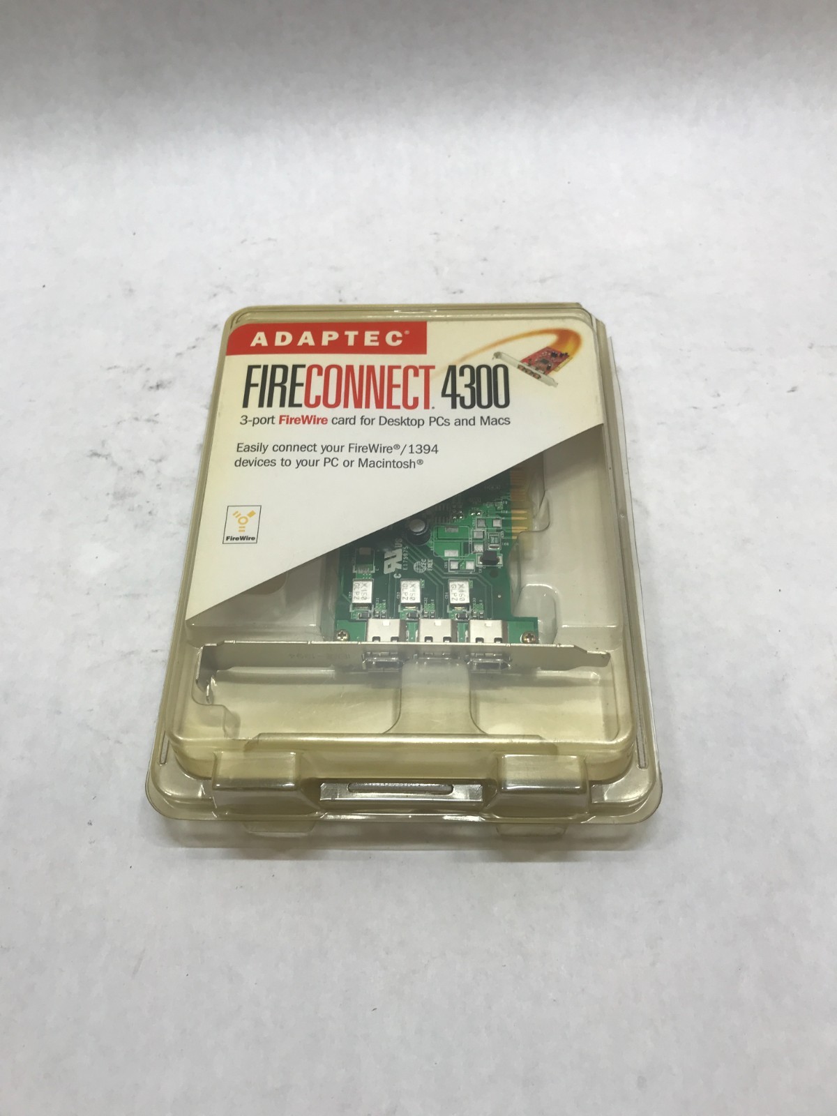 Adaptec FireConnect 4300 PCI Firewire/1394 Adapter Card for PC or MAC - DW
