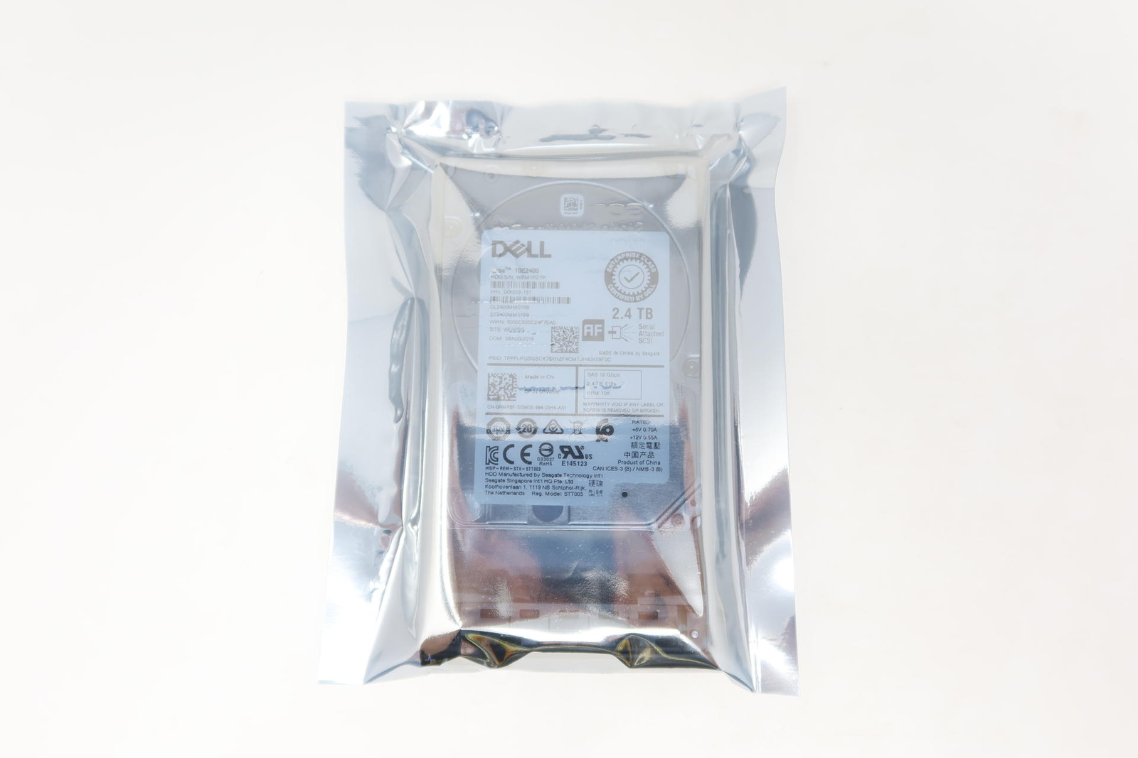 Dell GEN13 RWR8F ST2400MM0159 2.4TB 10K RPM 12Gb/s 2.5" SAS Hard Drive