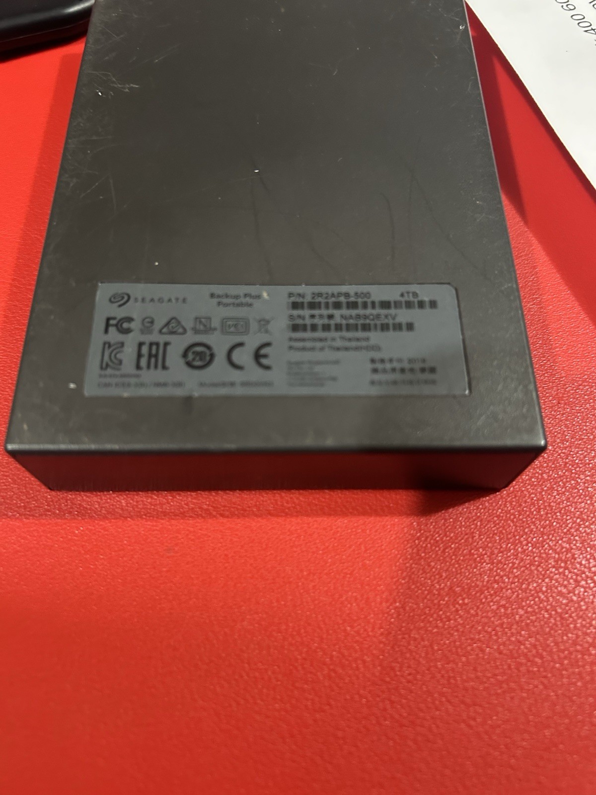 Seagate 4TB Backup Plus Portable External Hard Drive SRD0VN3