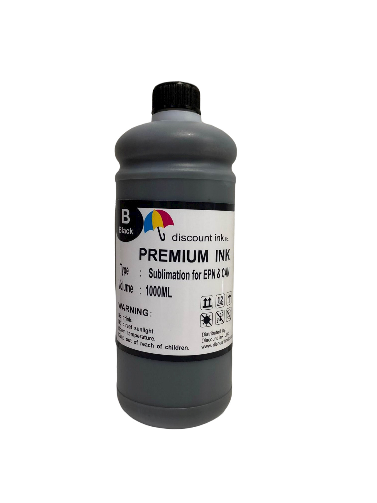 1000ml High Quality Black Sublimation INK For EPSON inkjet Printers